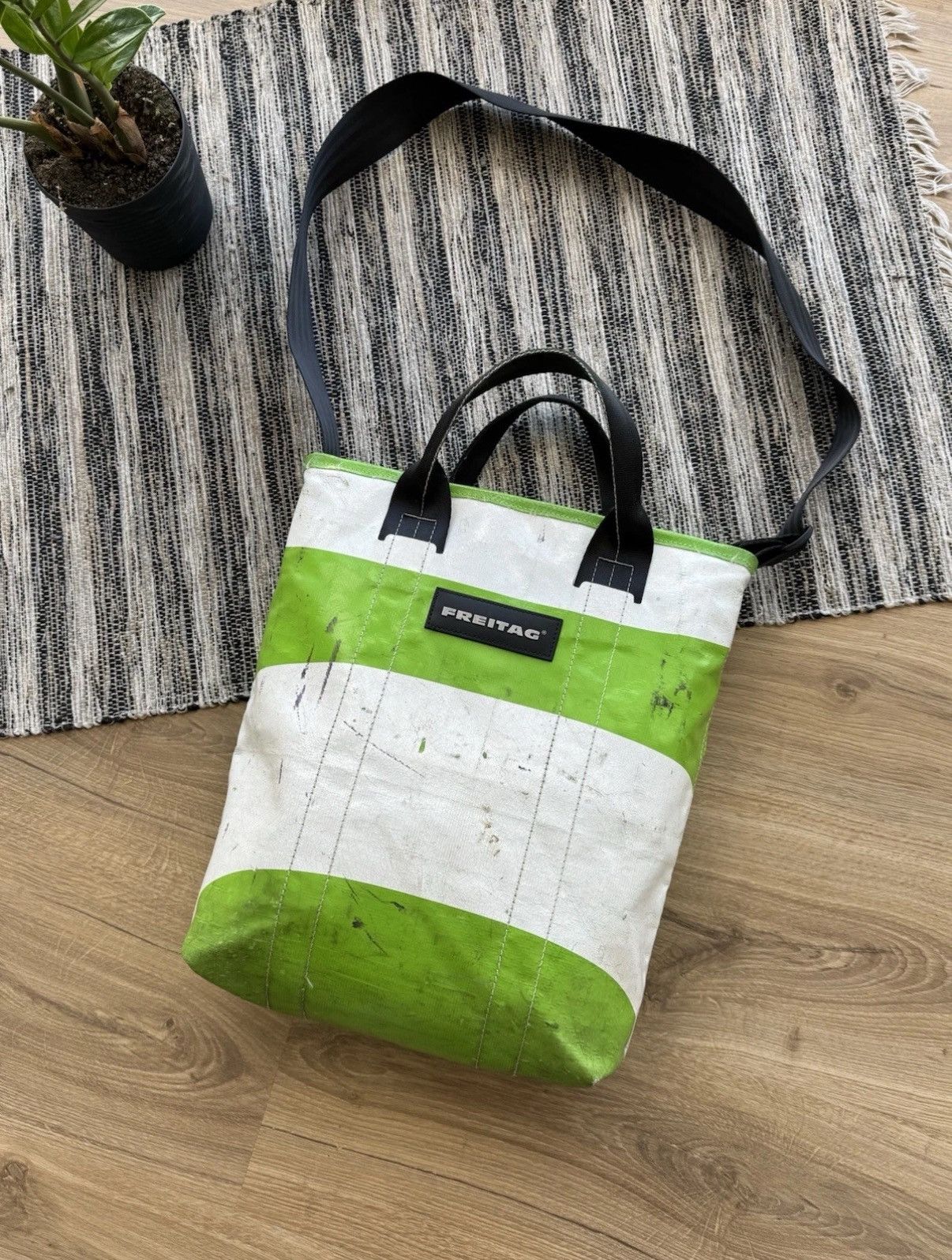 Freitag Freitag Handbag F203 Vintage Green Crossbody Shoulder Bag Size ONE SIZE - 4 Thumbnail