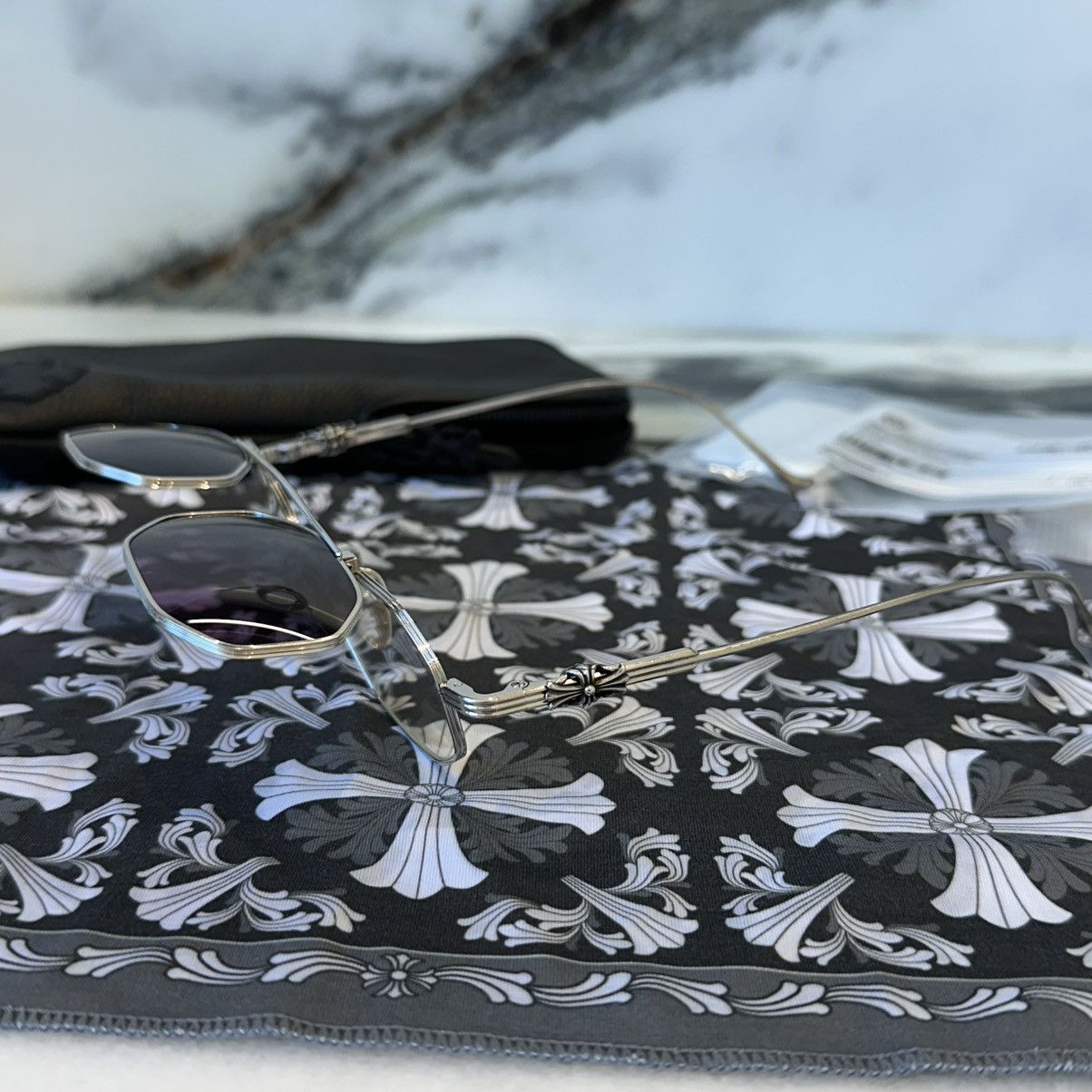 Chrome Hearts 1 of 1 Chrome Hearts Sunglasses Size ONE SIZE - 7 Thumbnail