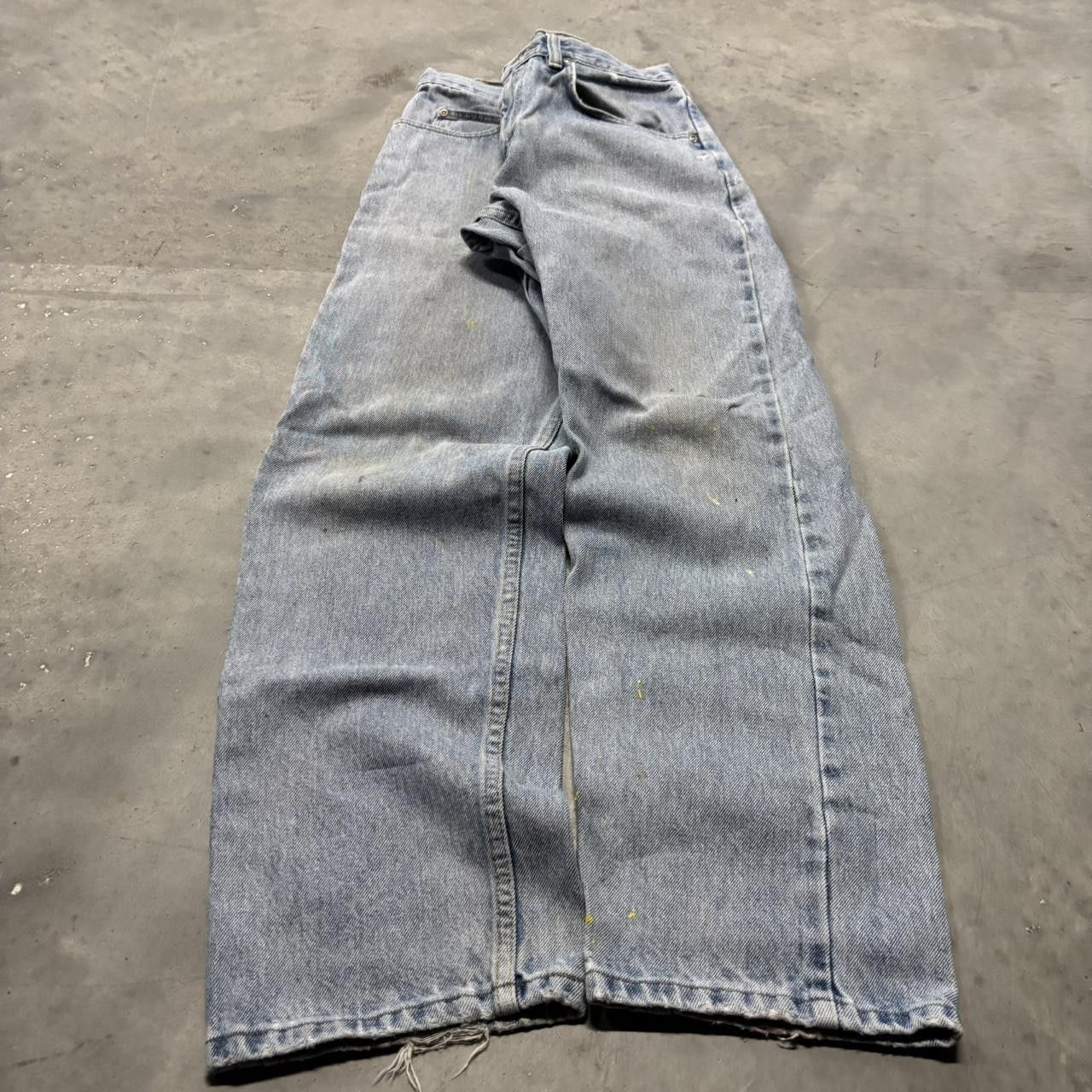 Japanese Brand × Vintage Crazy Vintage Y2K/2000s Light Wash Essential Denim Jeans! Size US 29 - 3 Thumbnail