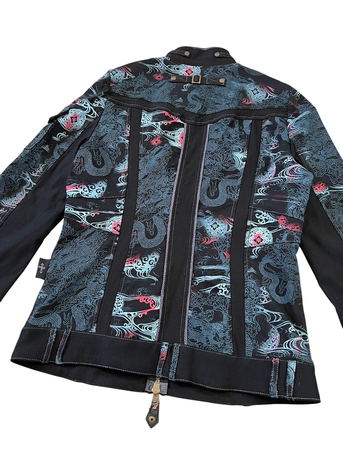 If Six Was Nine × Japanese Brand × Le Grande Bleu (L.G.B.) Ozz Croce 🇯🇵 Dragon Motif Goth Zipper Jacket Size S / US 4 / IT 40 - 15 Thumbnail