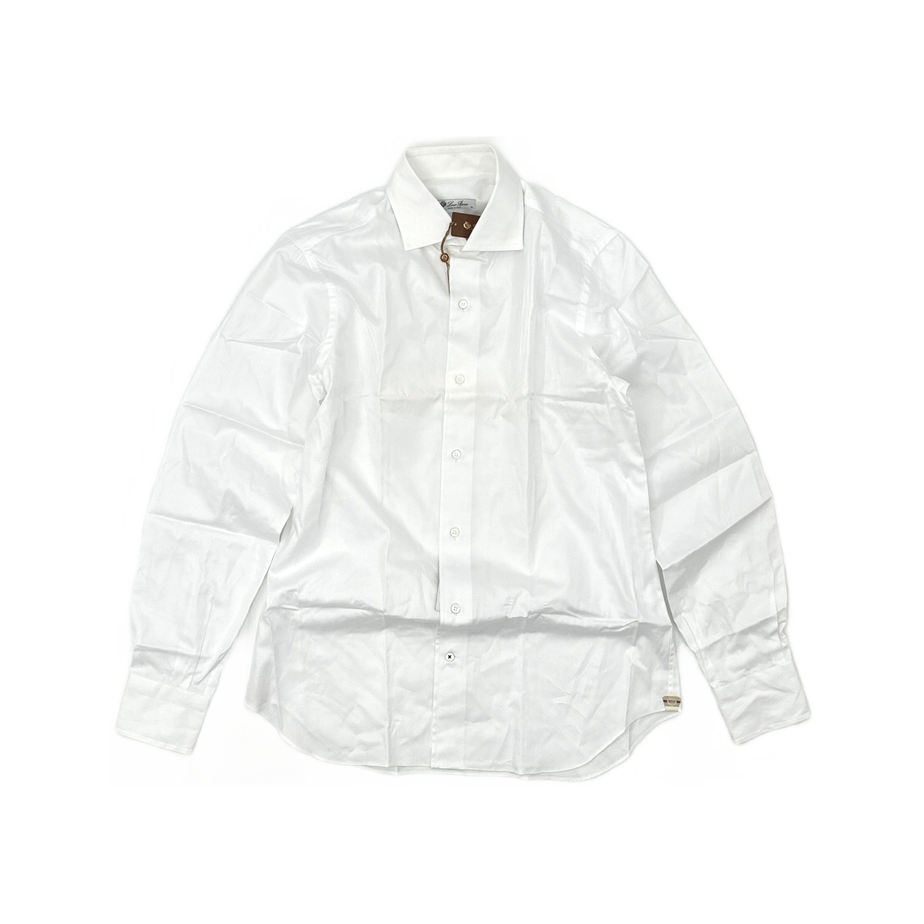 Loro Piana Loro Piana White Button Up Shirt Size M Size US XXS / EU 40 - 1 Thumbnail