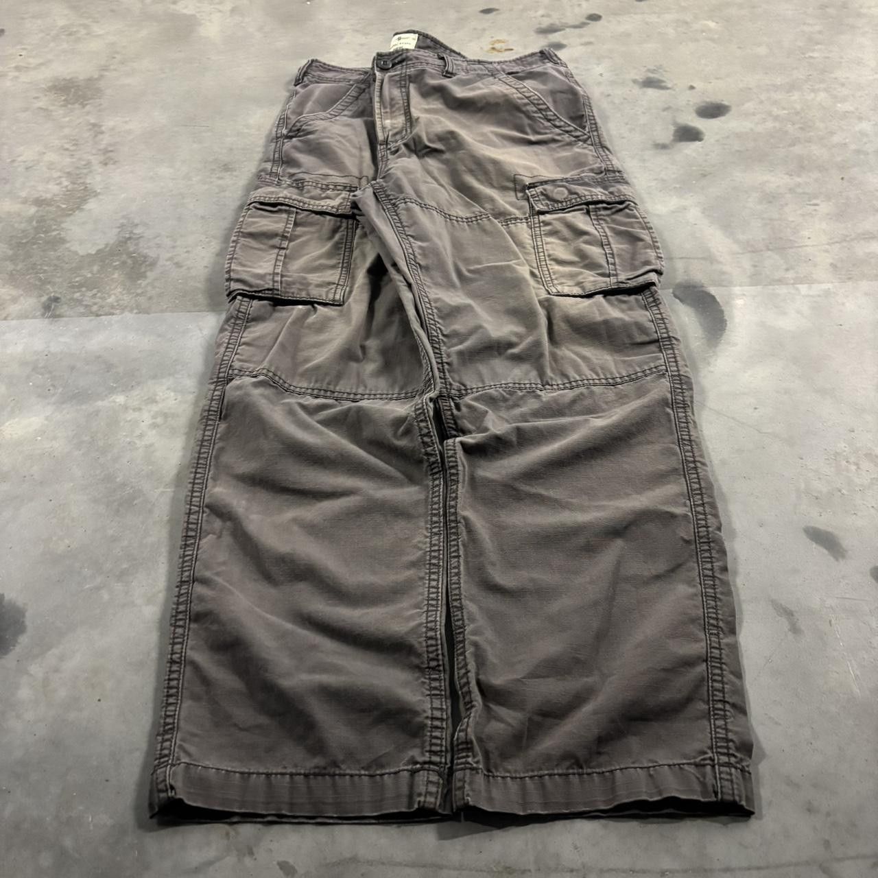 Vintage Crazy Vintage Y2K/2000s Grey Streetwear Workwear Skater Cargo Pants! 36x29 Size US 36 / EU 52 - 6 Thumbnail