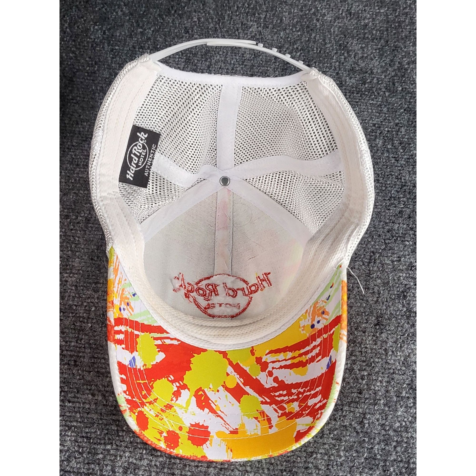 Hard Rock Cafe Hard Rock Hotel Los Cabos Snapback Hat Abstract Design Paint Size ONE SIZE - 6 Thumbnail
