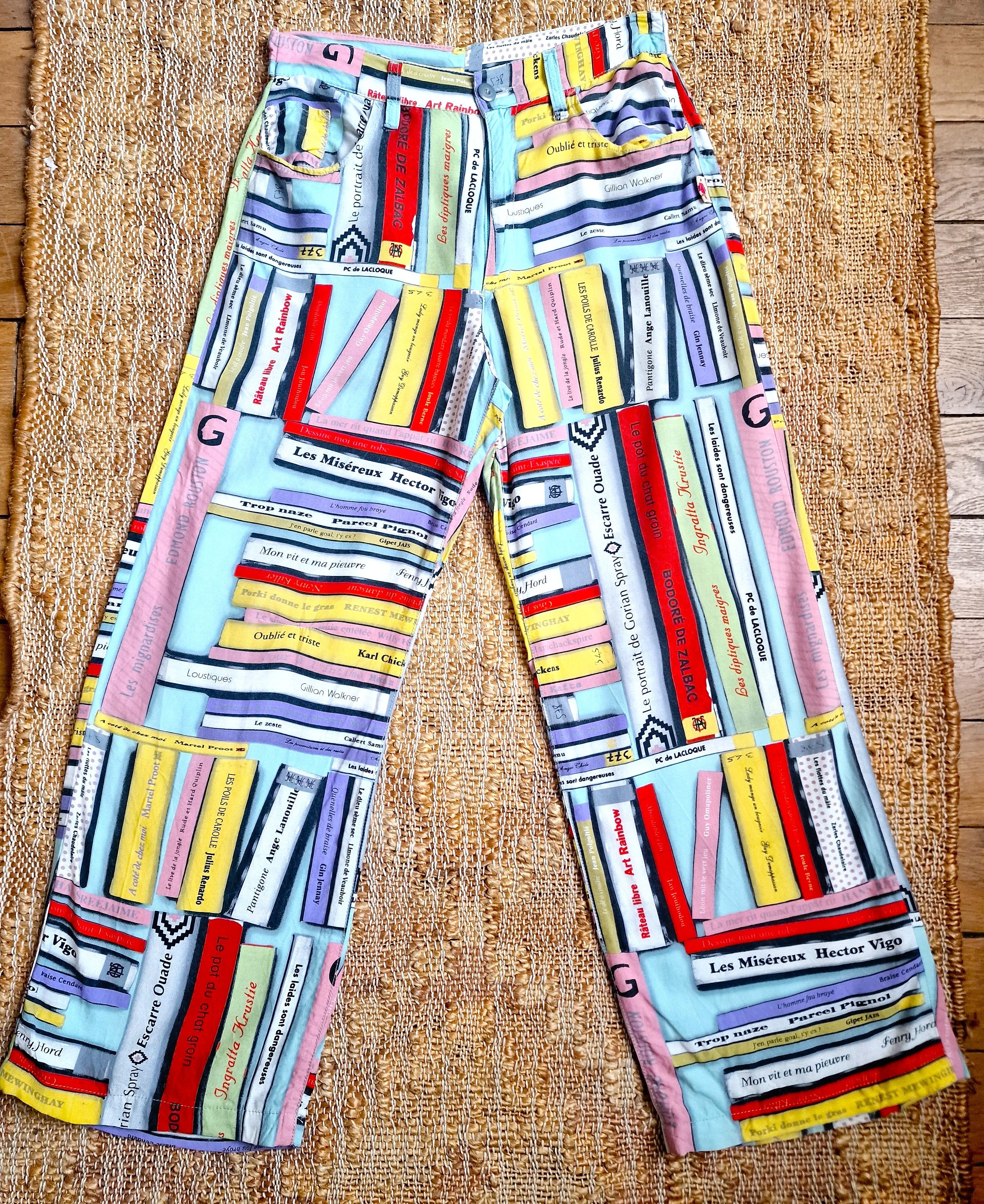 Jean Paul Gaultier Jean Paul Gaultier Book Straight Wide Trousers Pants Size 27" / US 4 / IT 40 - 11 Thumbnail