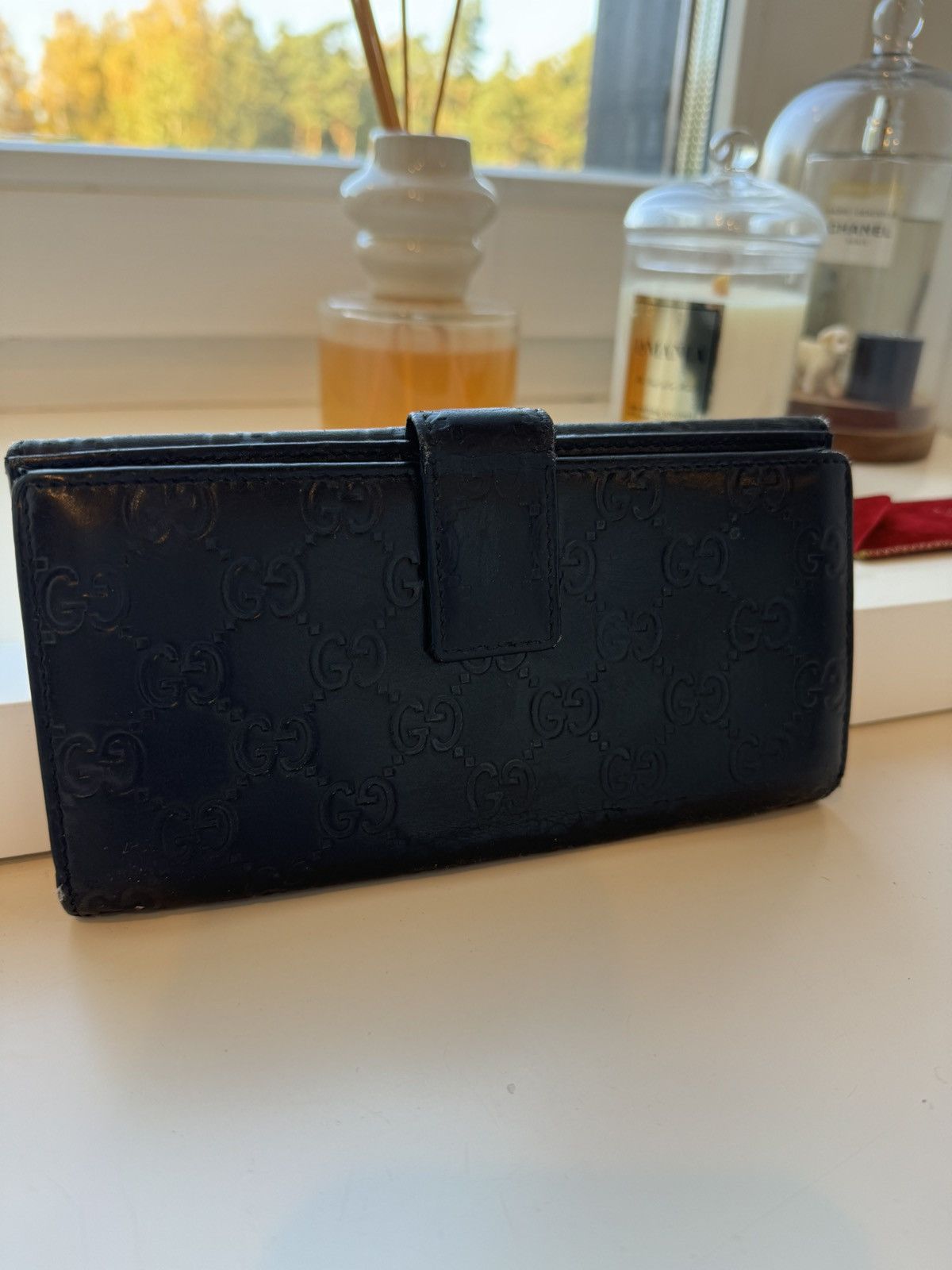 Gucci × Vintage 💎 Gucci Monogram Leather Wallet Size ONE SIZE - 2 Thumbnail