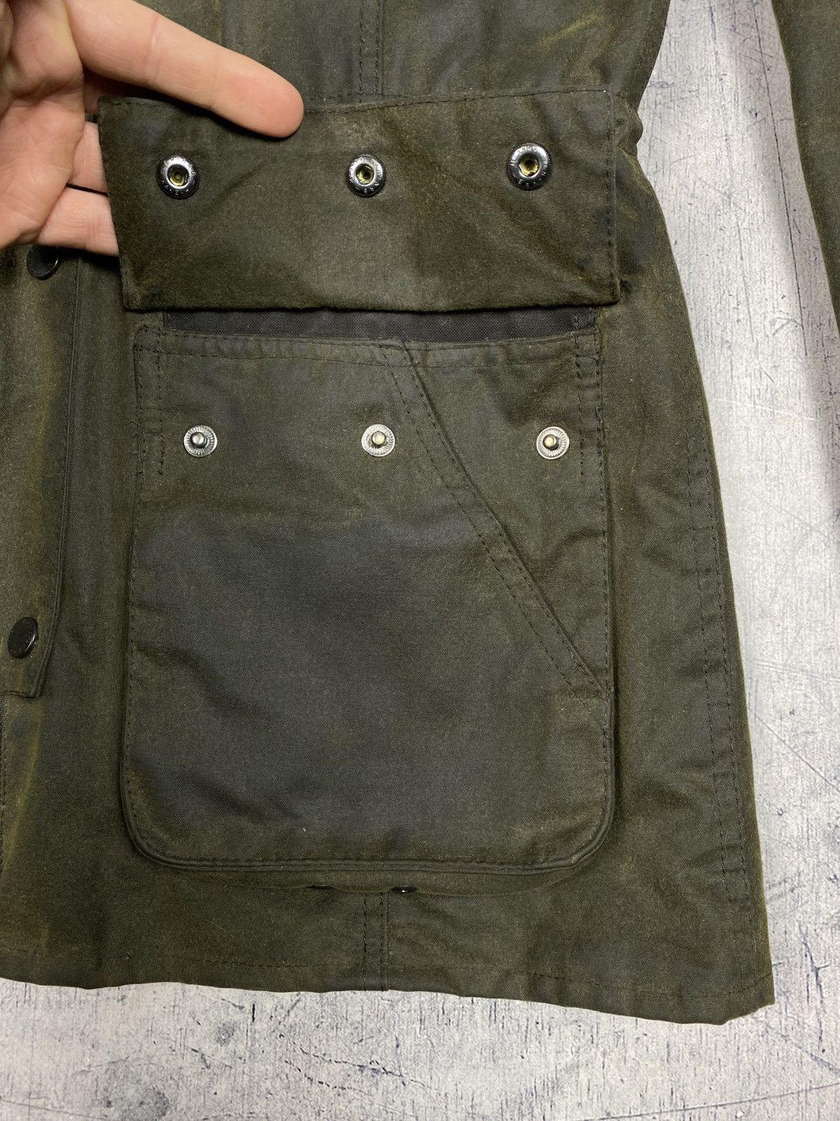 Barbour Barbour Brighton Union Jack Waxed Parka Fur Hood Size M / US 6-8 / IT 42-44 - 14 Thumbnail