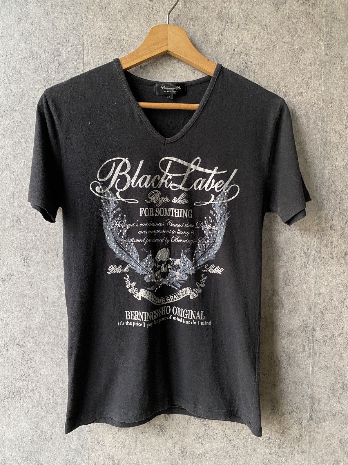 Japanese Brand Bernings-sho Black Label Gothic Punk Design Shirt Size US XS / EU 42 / 0 - 2 Thumbnail
