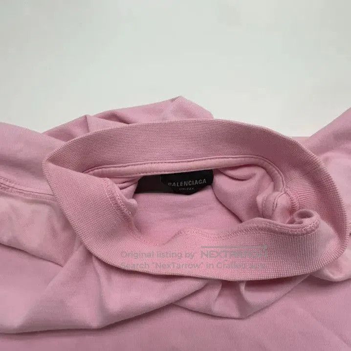 Balenciaga Balenciaga Pink Crystal Neck Short Sleeve T. Size US XS / EU 42 / 0 - 7 Thumbnail