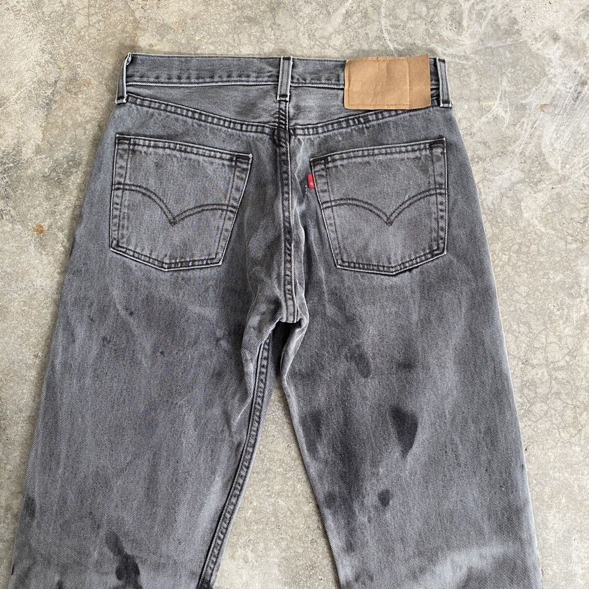 Levi's Vintage 1998 Levis 501 Faded Black Denim Jeans Size US 30 / EU 46 - 10 Thumbnail