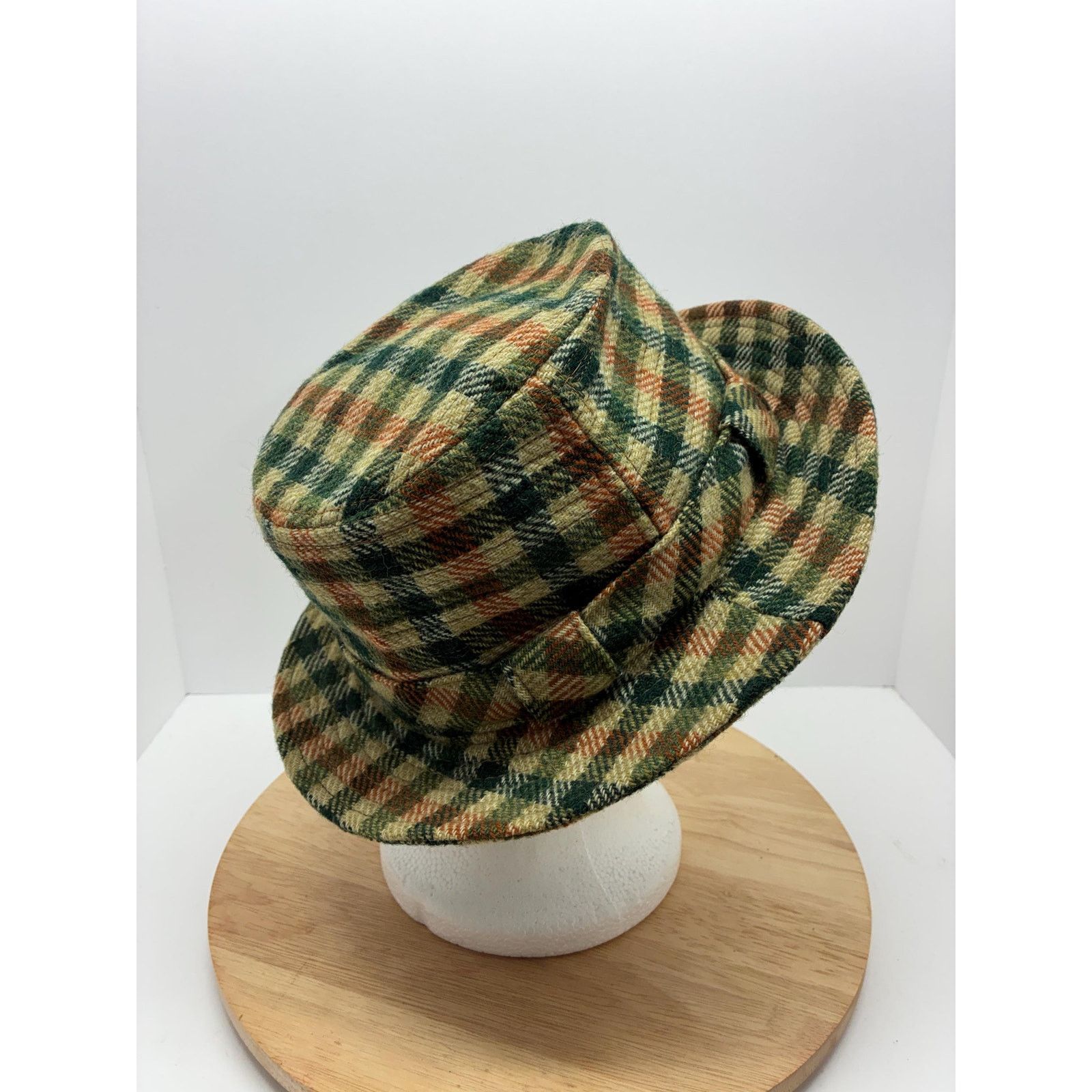 Other Vintage Plaid Bucket Hat M | Retro Plaid Hat | 100% Acrylic Size ONE SIZE - 8 Thumbnail