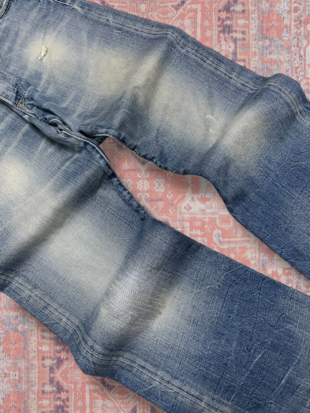 Japanese Brand Vintage Rare 1990s Designer Japan Ezra Fitch Mudwash Flared Size US 30 / EU 46 - 6 Thumbnail