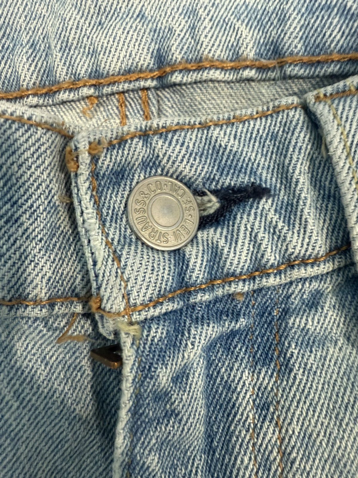Levi's Levis 505 Light Wash Jeans Size US 32 / EU 48 - 4 Thumbnail