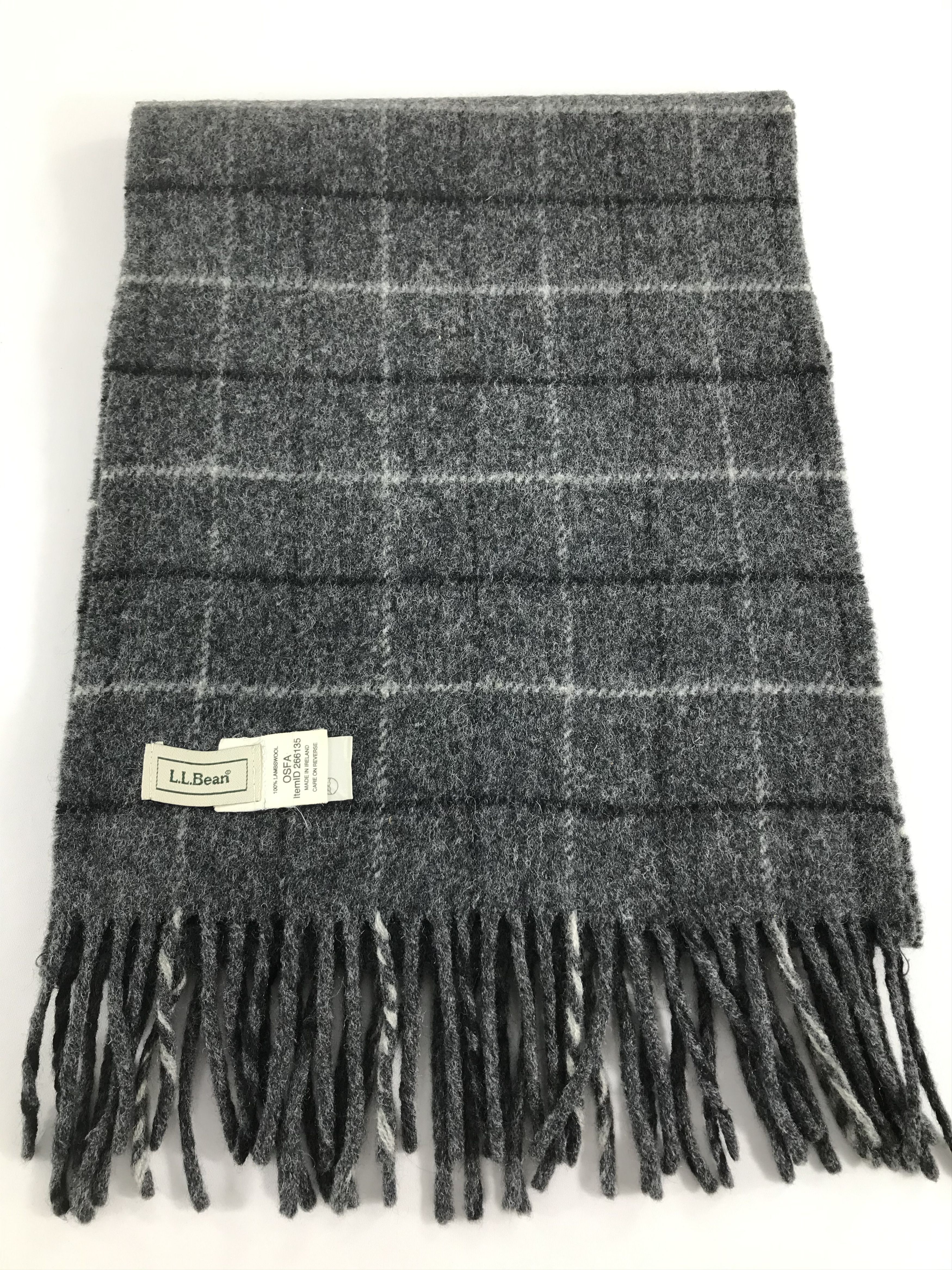 L.L. Bean L.L. Bean Wool Scarf Muffler V507 Size ONE SIZE - 2 Thumbnail