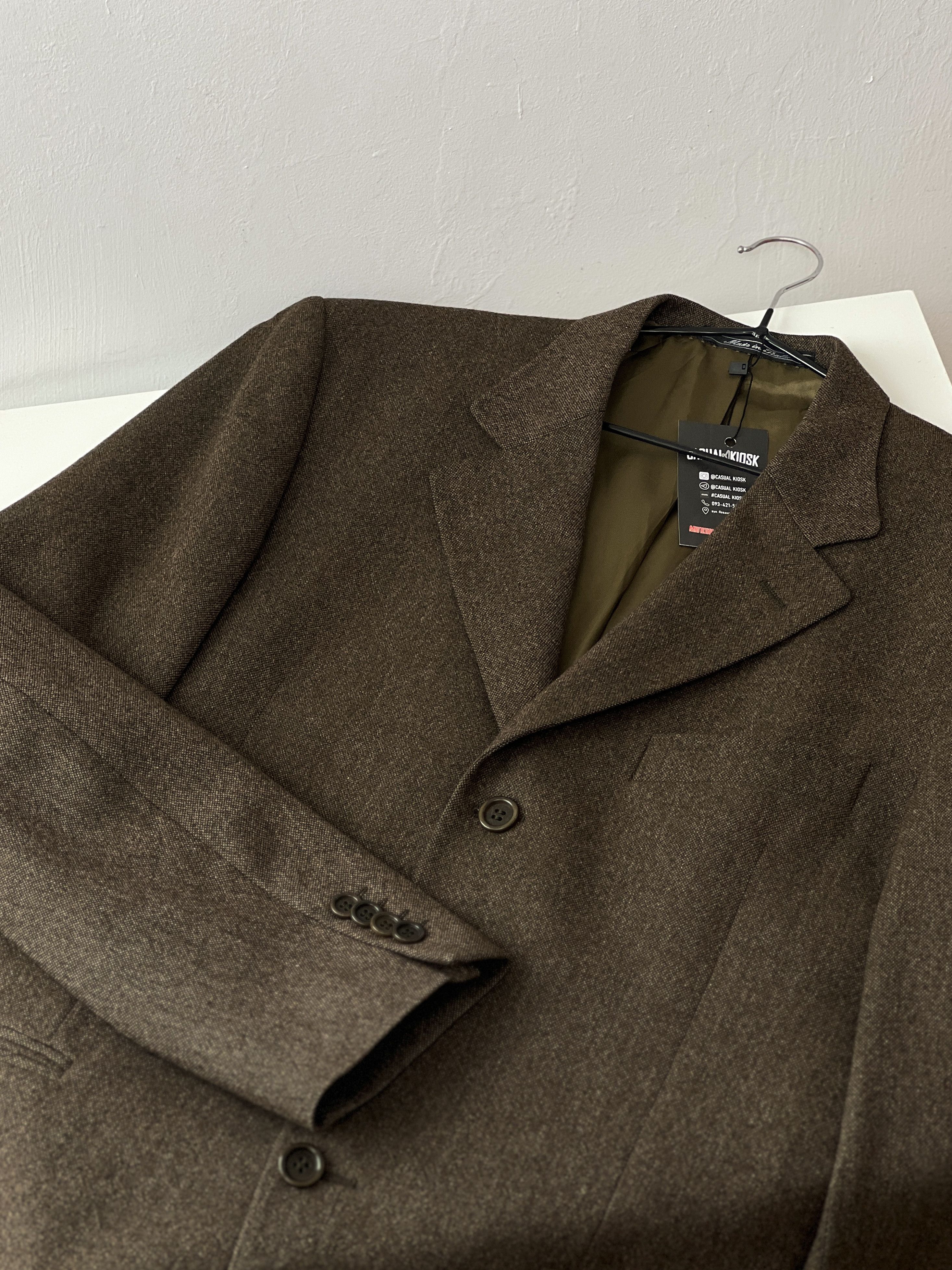 Vintage Prandino Vintage Pura Lana Vergine WoolMark blazer Size 54R - 2 Thumbnail