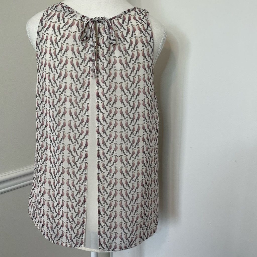 Zara Zara Bird Print Chiffon Blouse L Size L / US 10 / IT 46 - 5 Thumbnail