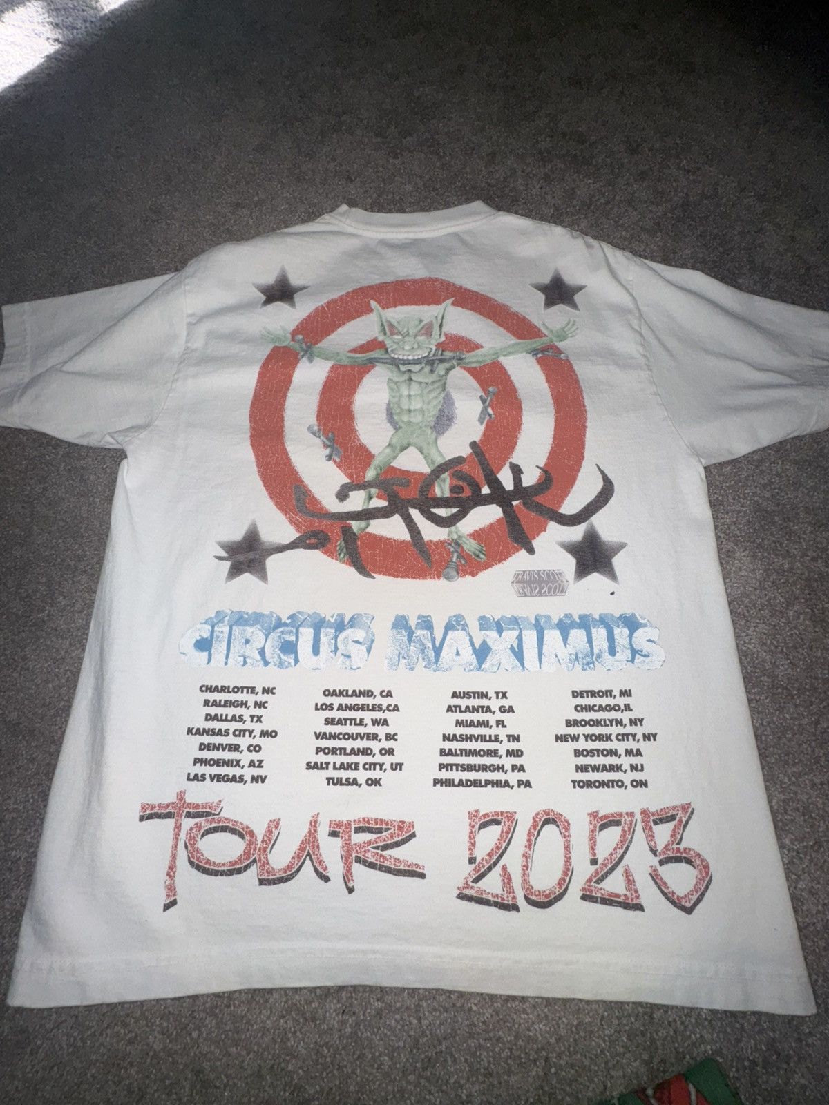 Travis Scott Travis Scott Utopia Tour Tee Size US L / EU 52-54 / 3 - 4 Thumbnail