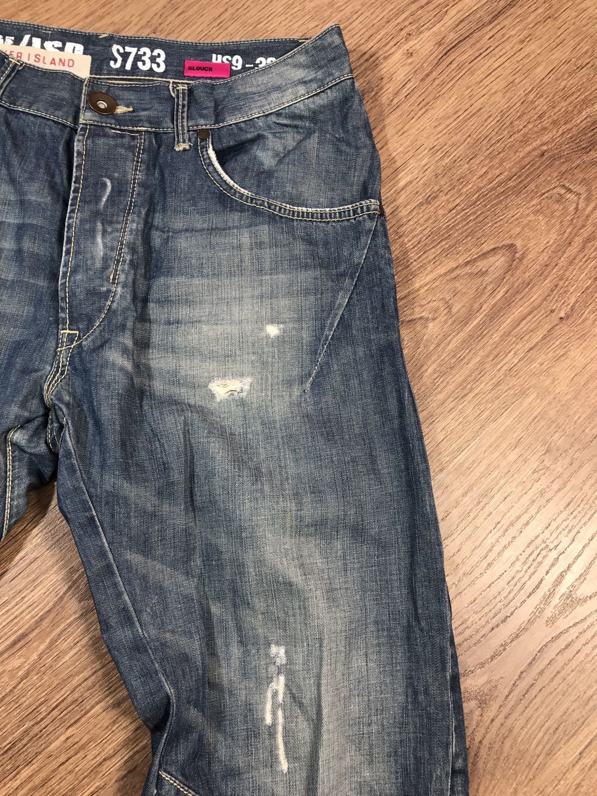 Japanese Brand × Vintage Vintage Distressed Jeans Biker Pants Size US 32 / EU 48 - 5 Thumbnail