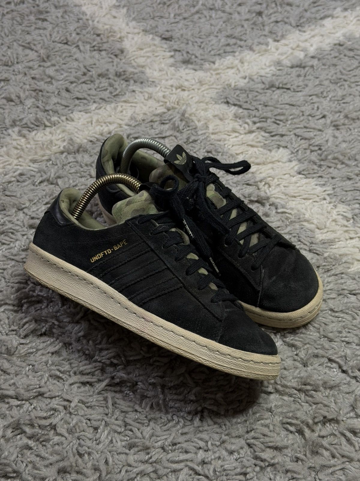 Adidas × Bape Rare Adidas Campus 80s & Undefeated BAPE Low Top Sneakers Size US 6.5 / IT 36.5 - 1 Thumbnail