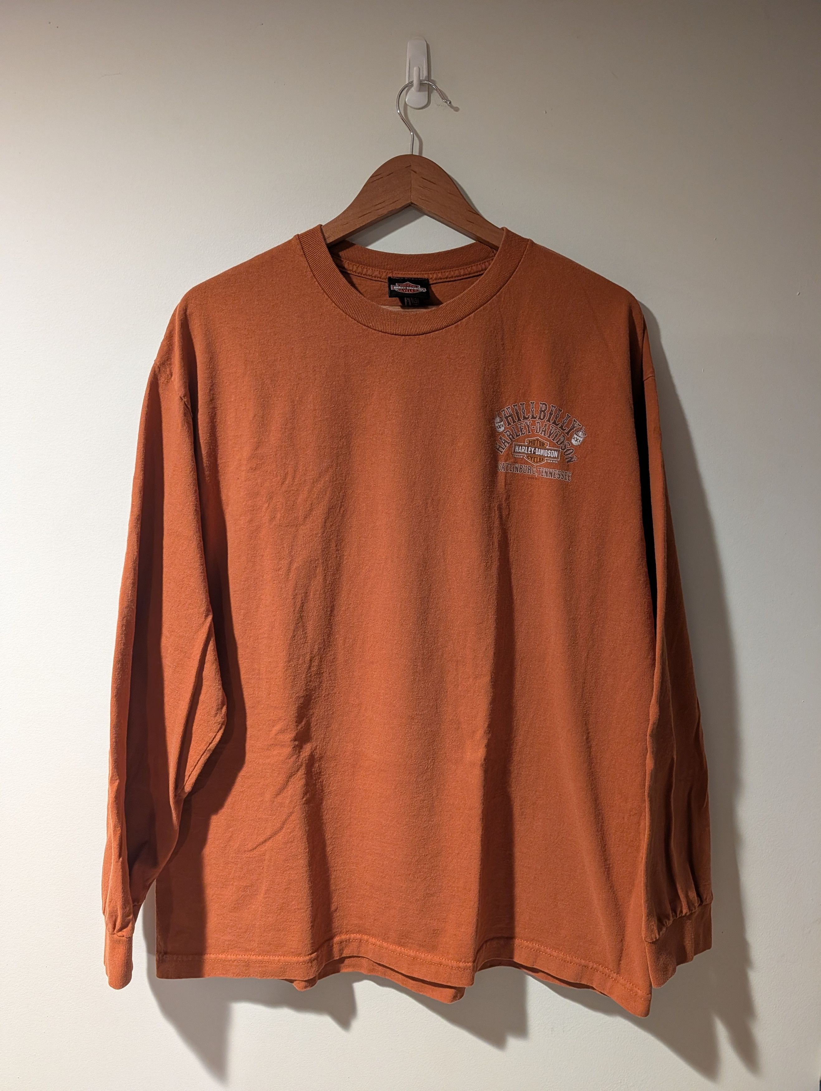 Harley Davidson Vintage Harley Davidson Hillbilly Gatlinburg TN Long Sleeve Size US XL / EU 56 / 4 - 4 Thumbnail