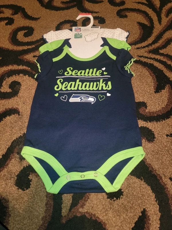 Other NFL Baby Seattle Seahawks 3 Piece Set girl Size ONE SIZE - 1 Thumbnail