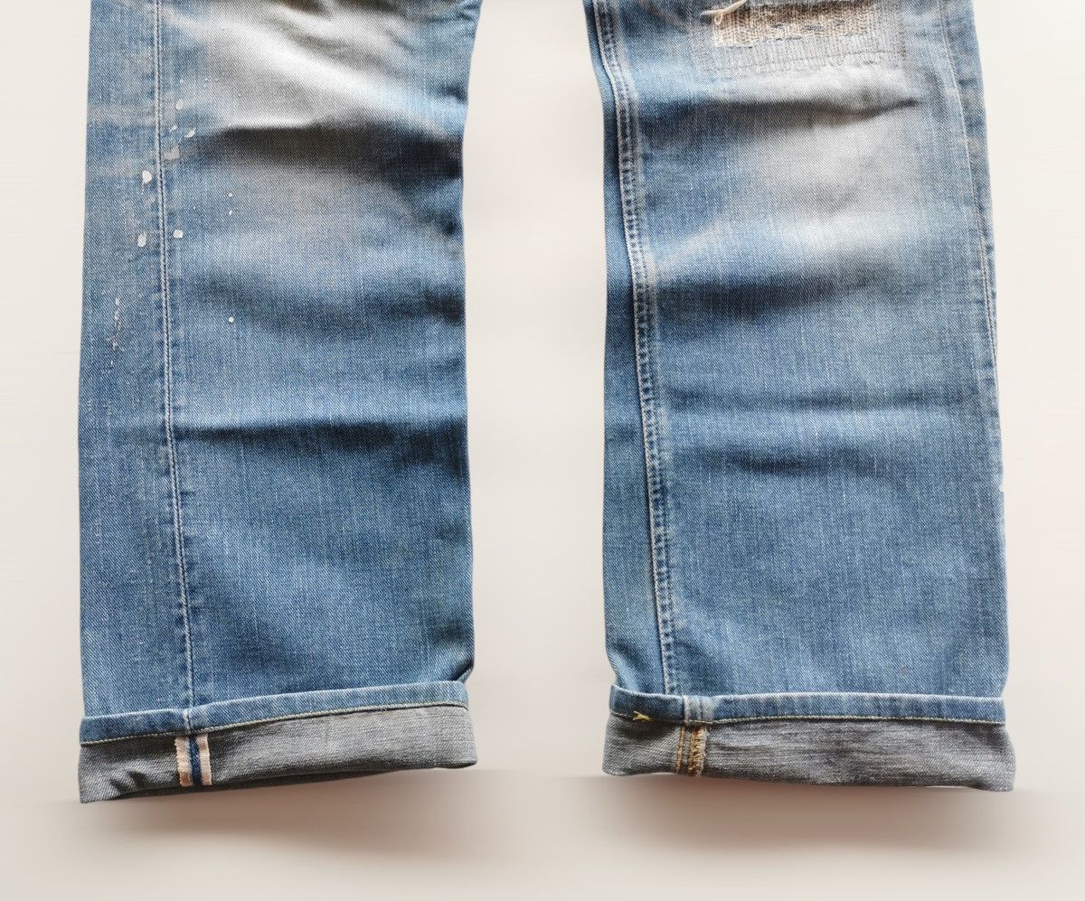 Pherrow's Pherrows Story Blue Selvedge Distressed Style Undercover Size US 28 / EU 44 - 5 Thumbnail