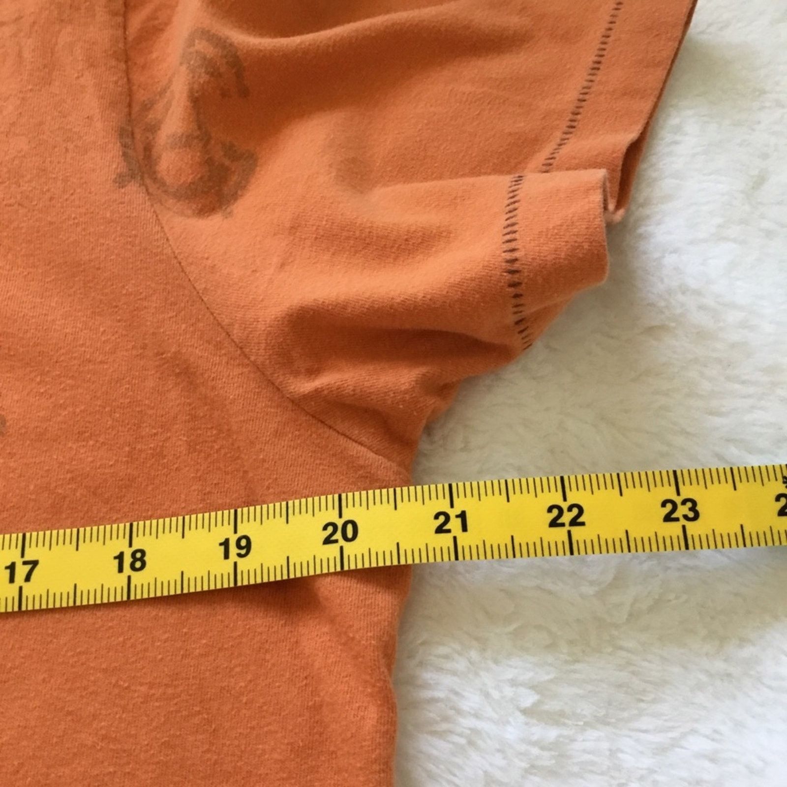 Aeropostale Aeropostale Orange Crewneck Logo Graphic Tee Size US L / EU 52-54 / 3 - 10 Thumbnail