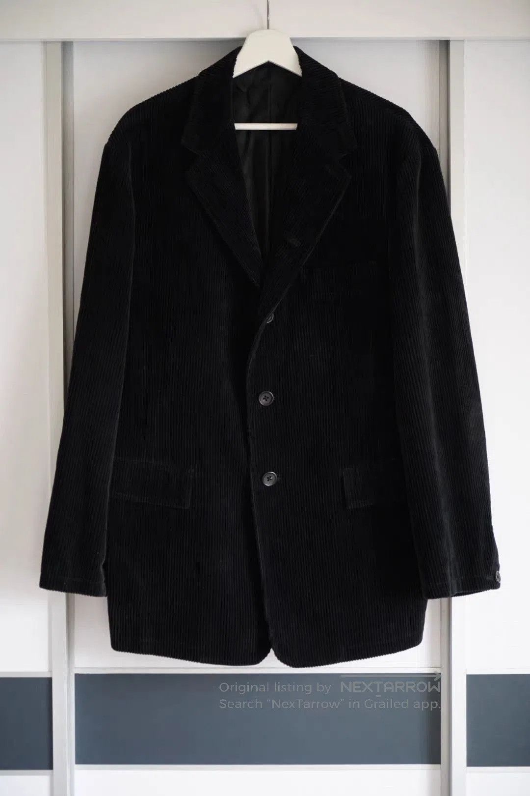 Yohji Yamamoto Black Corduroy Button. Size US M / EU 48-50 / 2 - 1 Thumbnail
