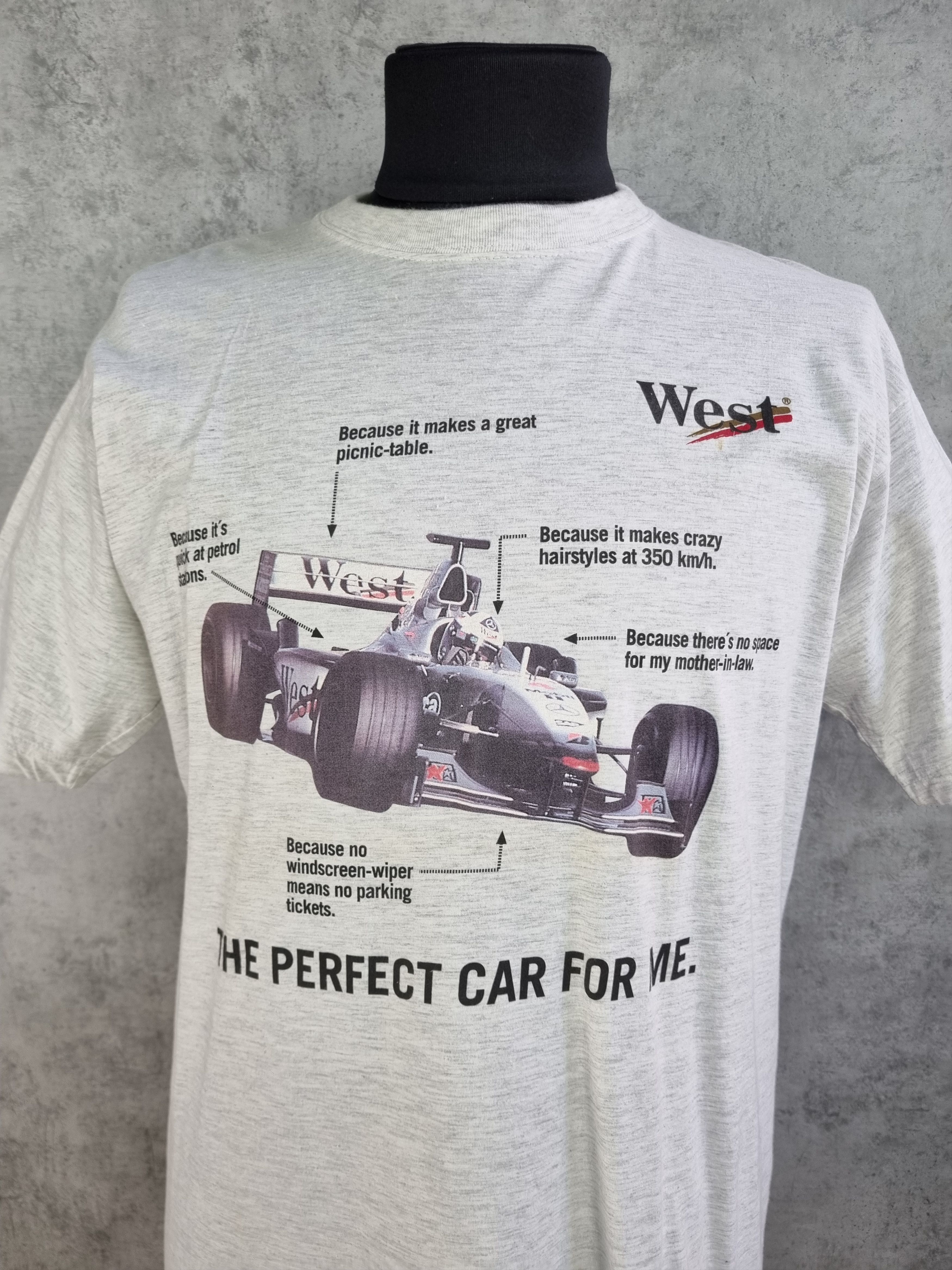 Mercedes-Benz × Vintage Single Stitch"The Perfect Car for Me" Big Logo Moto Tee Size US XL / EU 56 / 4 - 9 Thumbnail