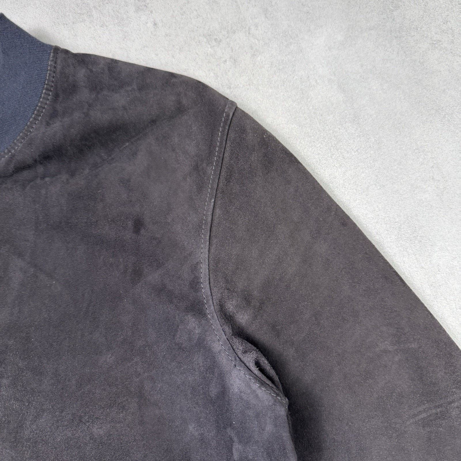 Orciani Orciani Cover Men Suede Blue Jacket Size 52 Men Size US L / EU 52-54 / 3 - 4 Thumbnail