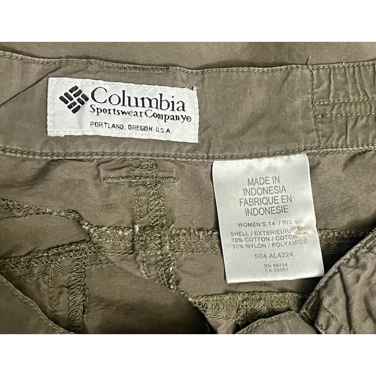Columbia Columbia Women's Size 14 Chino Shorts 6 Brown Pockets EUC Size 36" / US 14 / IT 50 - 10 Thumbnail