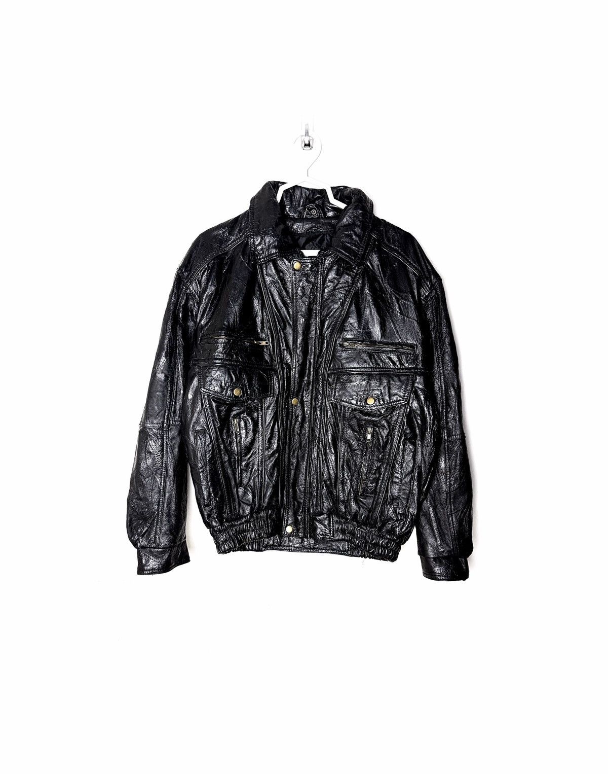 Genuine Leather Navarre Leather Company Hooded Patchwork Leather Jacket Size US XL / EU 56 / 4 - 3 Thumbnail