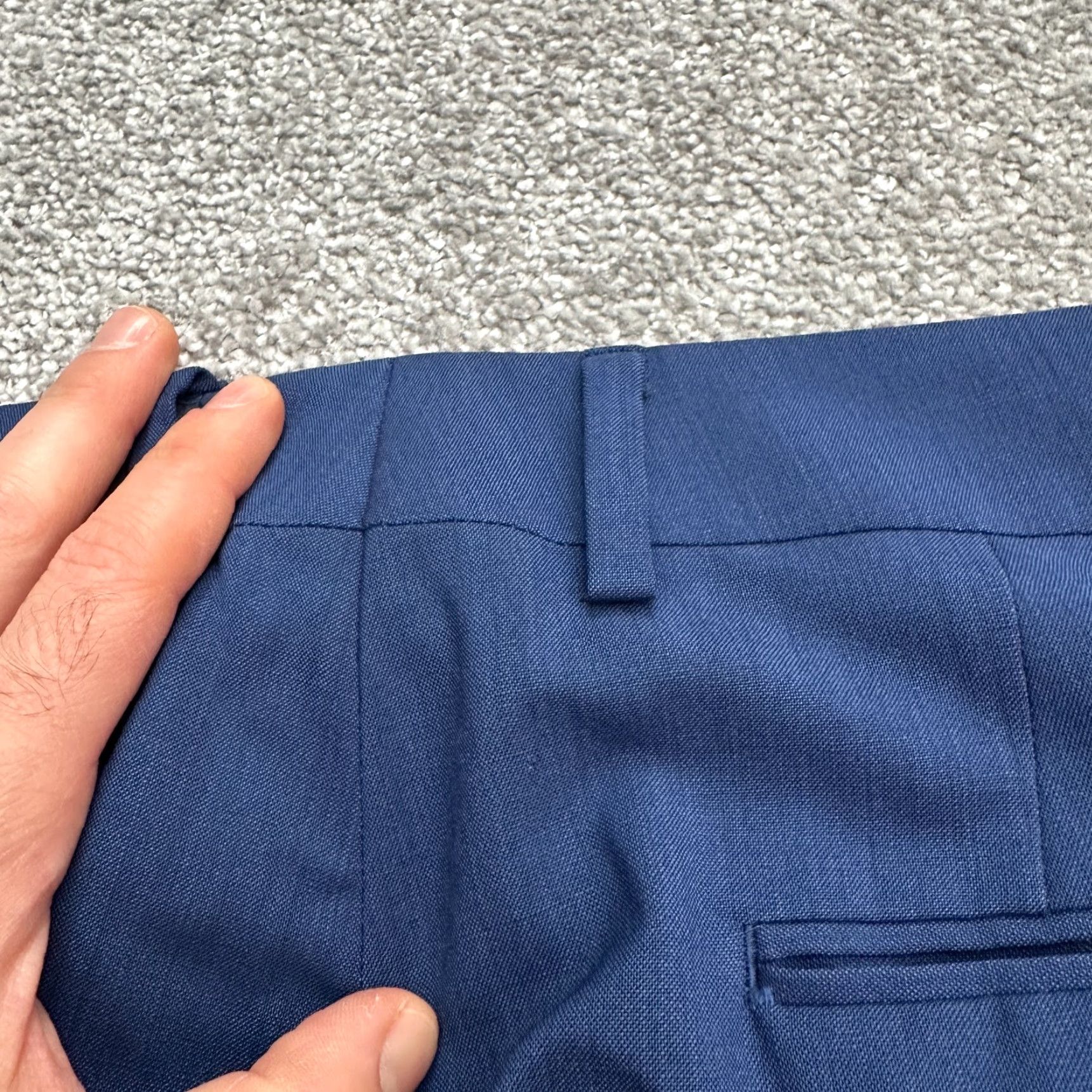 Bonobos Bonobos Dress Pants Mens 36x30 Athletic Blue Flat Front Wool Spandex Workwear Regular Straight Pants Size US 36 / EU 52 - 7 Thumbnail