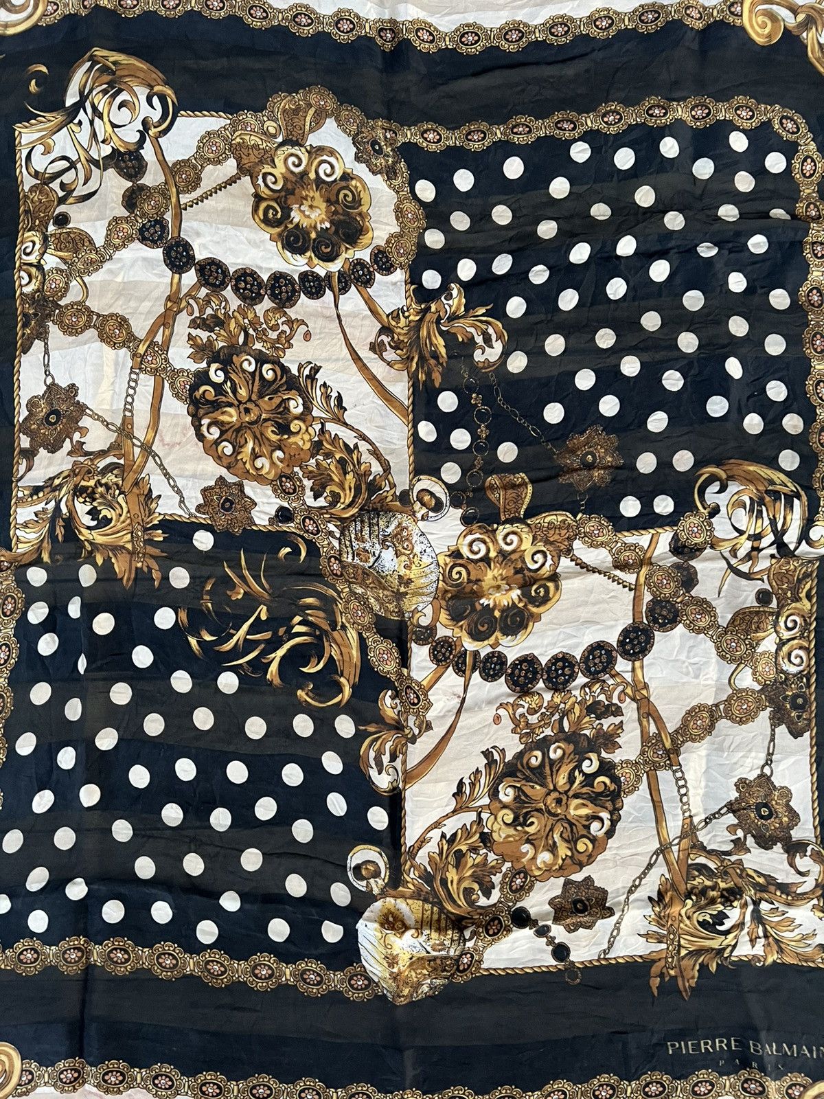 Pierre Balmain Pierre balmain scarf royal flag Size ONE SIZE - 2 Thumbnail