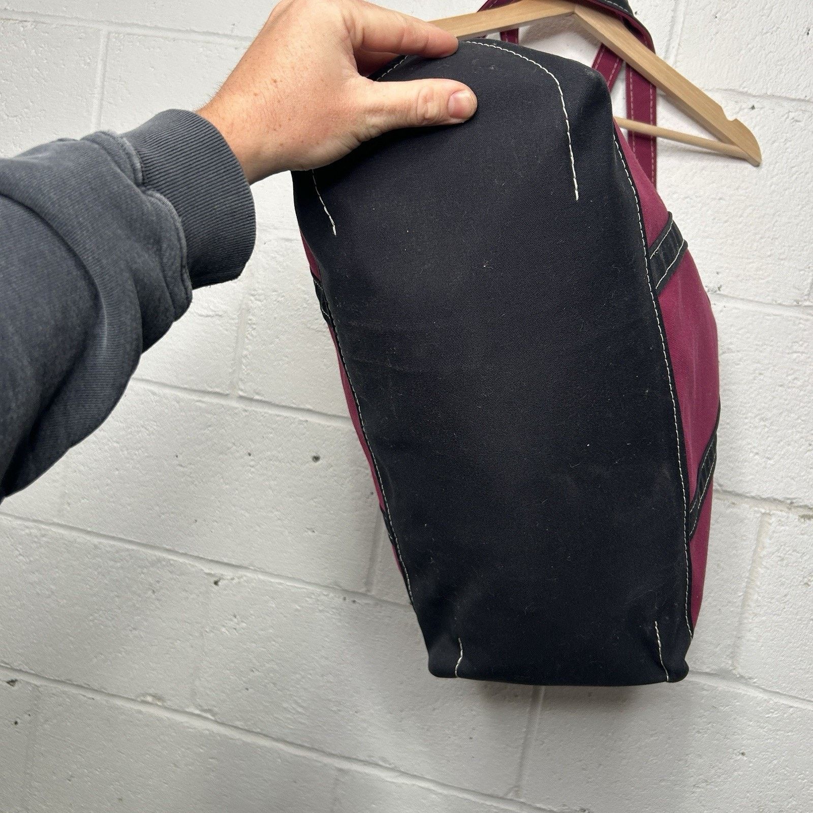 L.L. Bean L.L. Bean Two-Tone Boat & Tote Bag “Magenta Black” Size ONE SIZE - 7 Thumbnail