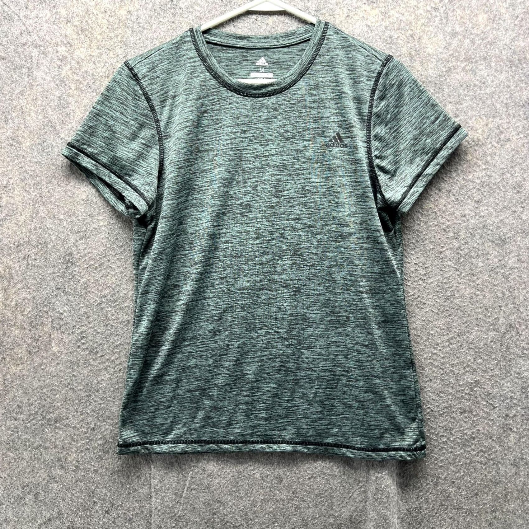 Adidas VINTAGE Adidas Shirt Women Medium Heather Green Athletic Golf Golfer Gym Size M / US 6-8 / IT 42-44 - 2 Thumbnail