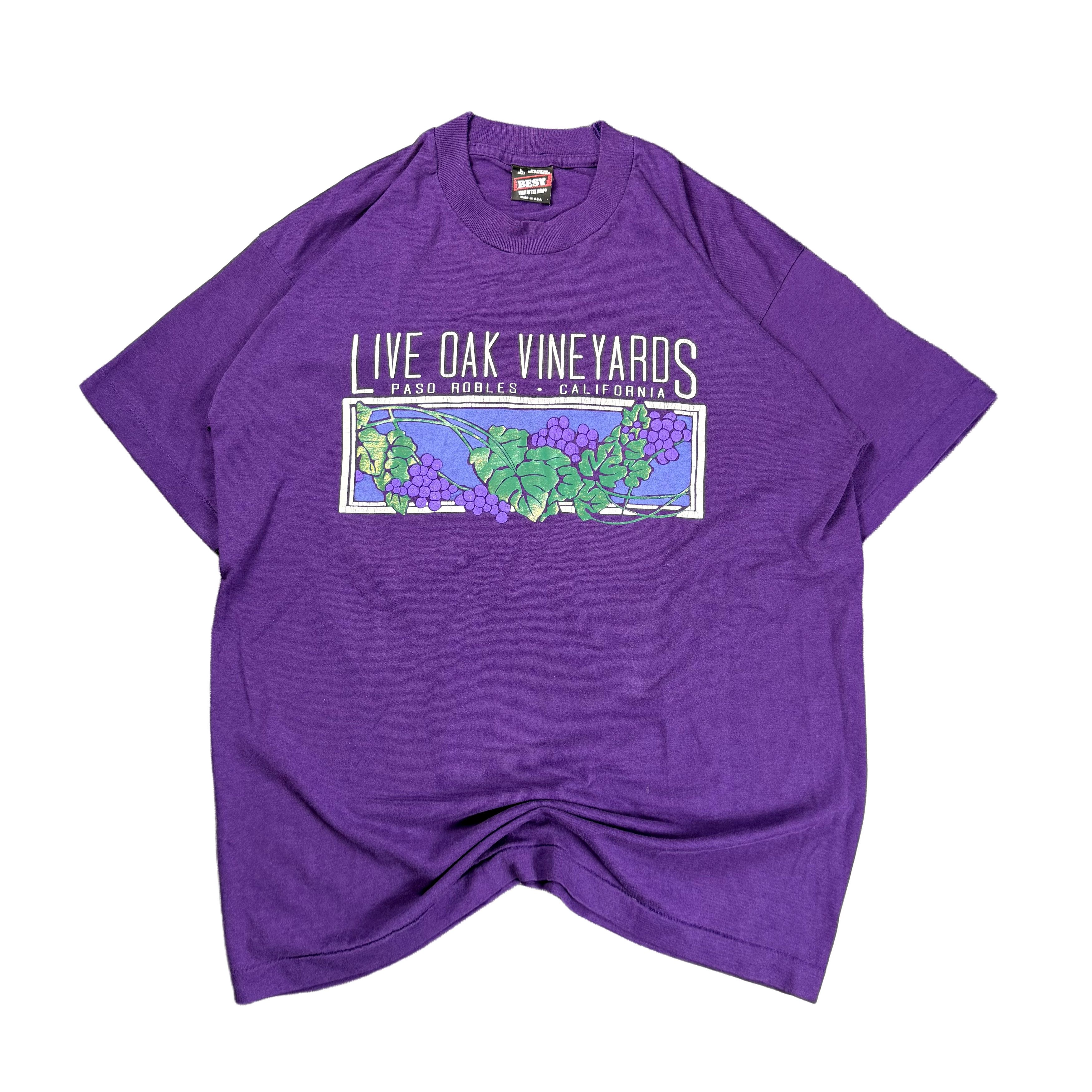 Vintage Vintage Single Stitch Vineyards 90s Paso Robles Tee Purple L Size US L / EU 52-54 / 3 - 1 Thumbnail