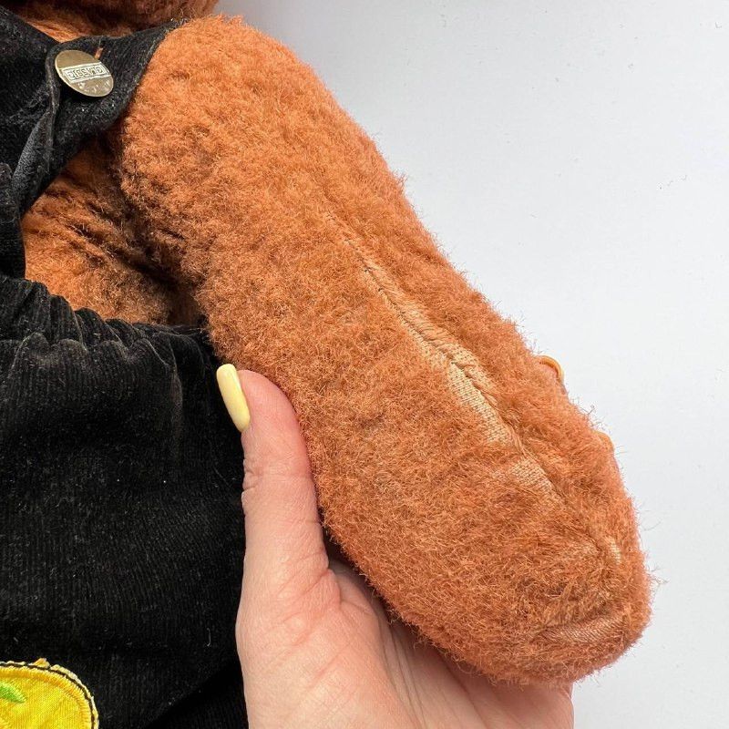 Vintage 1950s Soviet Teddy Bear 70cm Plush Toy USSR Rare
