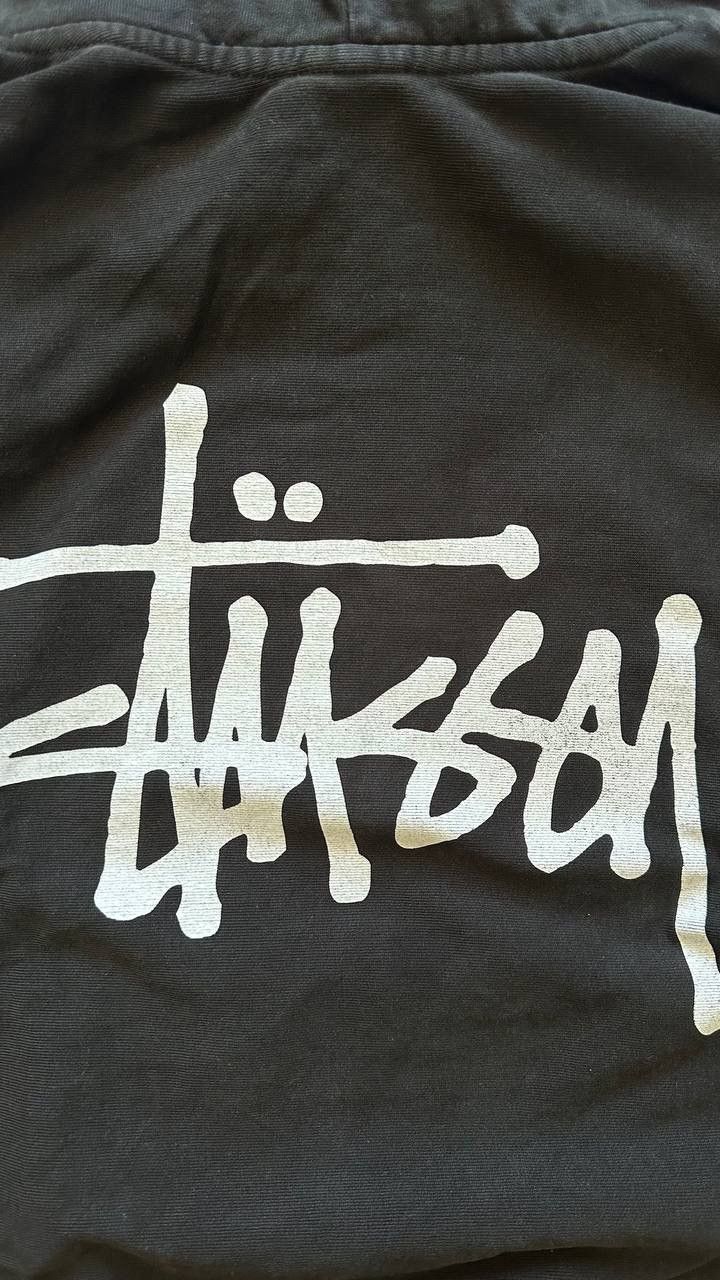 Stussy Stussy Basic Hoodie Mens Large Black Logo Hooded Size US L / EU 52-54 / 3 - 10 Thumbnail