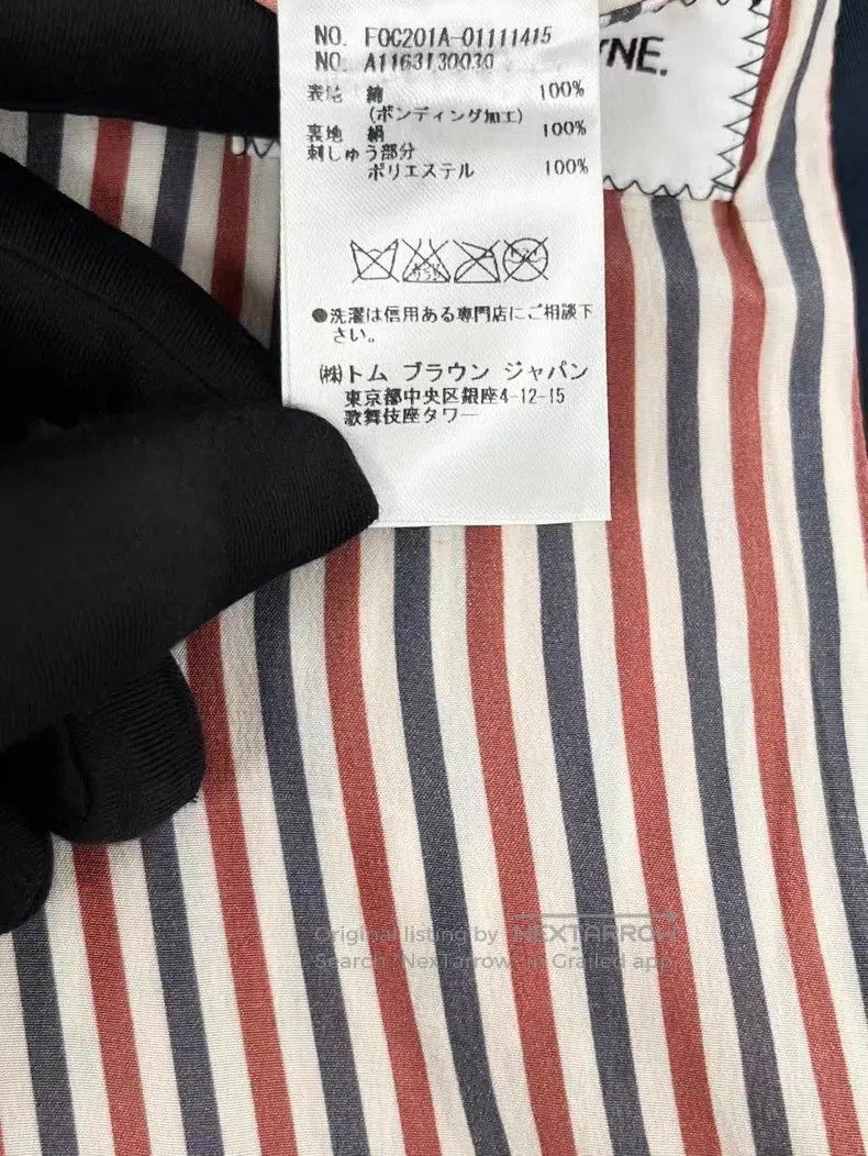 Thom Browne Thom Browne Navy Blue Suit Style Trench Coat Jacket Size M / US 6-8 / IT 42-44 - 8 Thumbnail