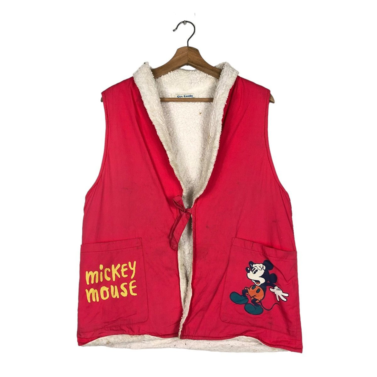 Japanese Brand 📌CARTOON NETWORK MICKEY MOUSE VEST JACKET BIG LOGO Size US M / EU 48-50 / 2 - 2 Thumbnail