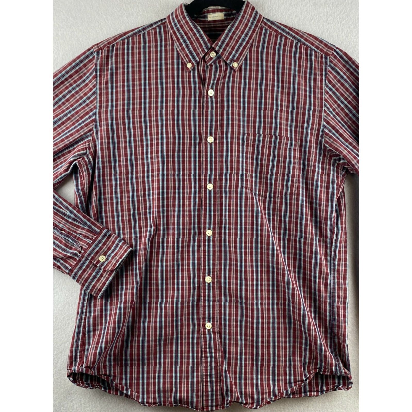 J.Crew J. Crew Shirt Mens M Button-Down Plaid Tailored Fit Long Sleeve Red Size US M / EU 48-50 / 2 - 2 Thumbnail