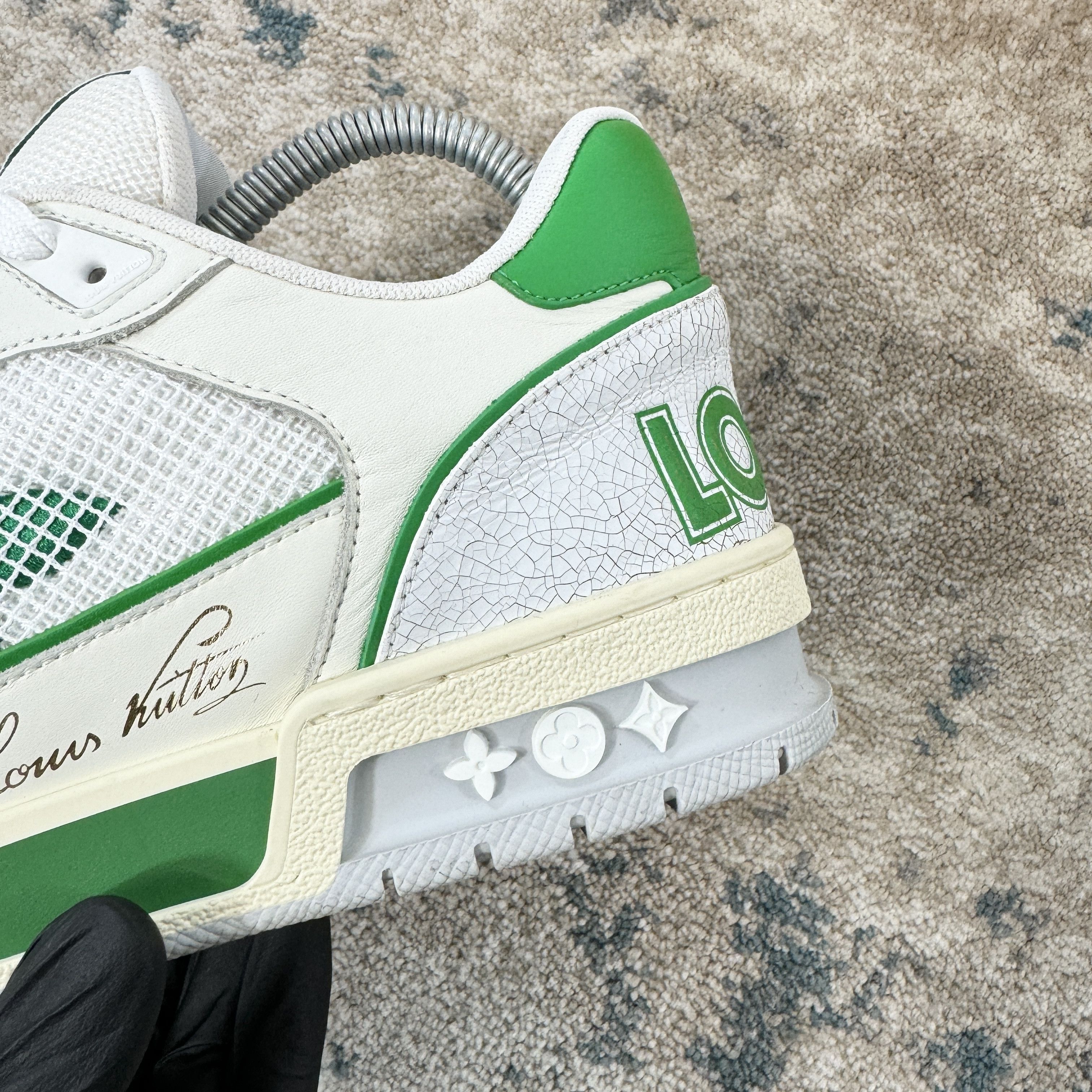 Louis Vuitton Louis Vuitton 1ABLYC Mesh Trainers In Green White RRP £1020 Size US 8.5 / EU 41-42 - 6 Thumbnail