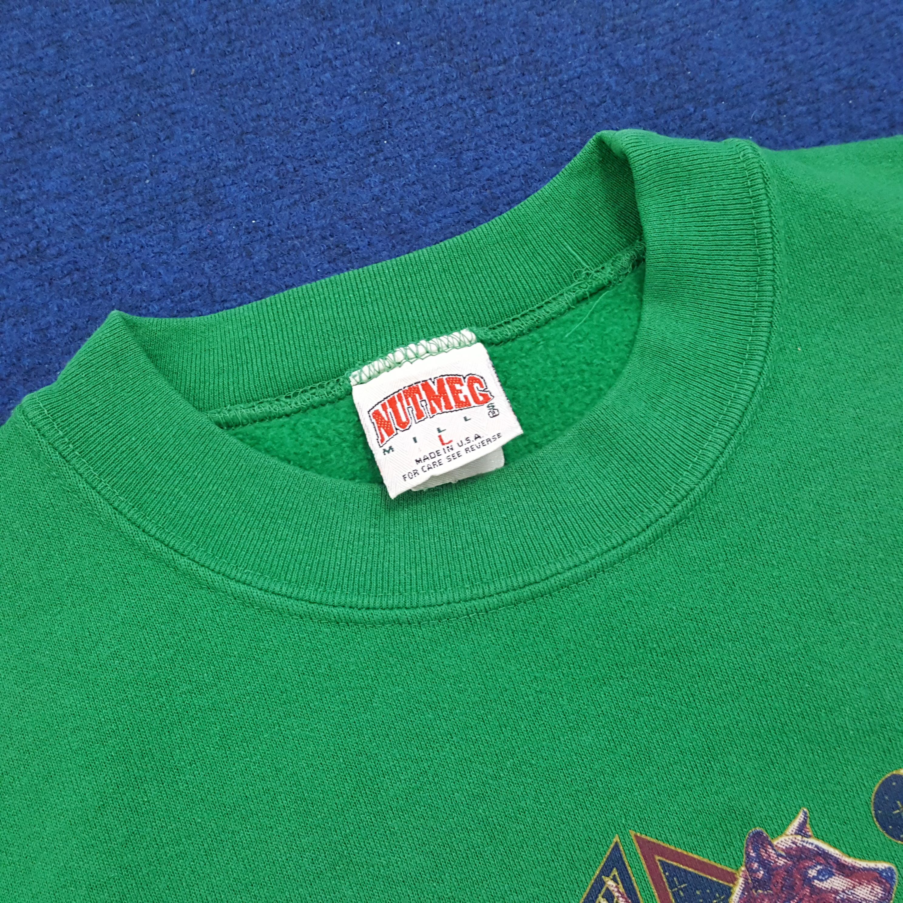 Nutmeg × Vintage Vintage 90s North American Wildlife Printed Sweatshirts Size US L / EU 52-54 / 3 - 4 Thumbnail