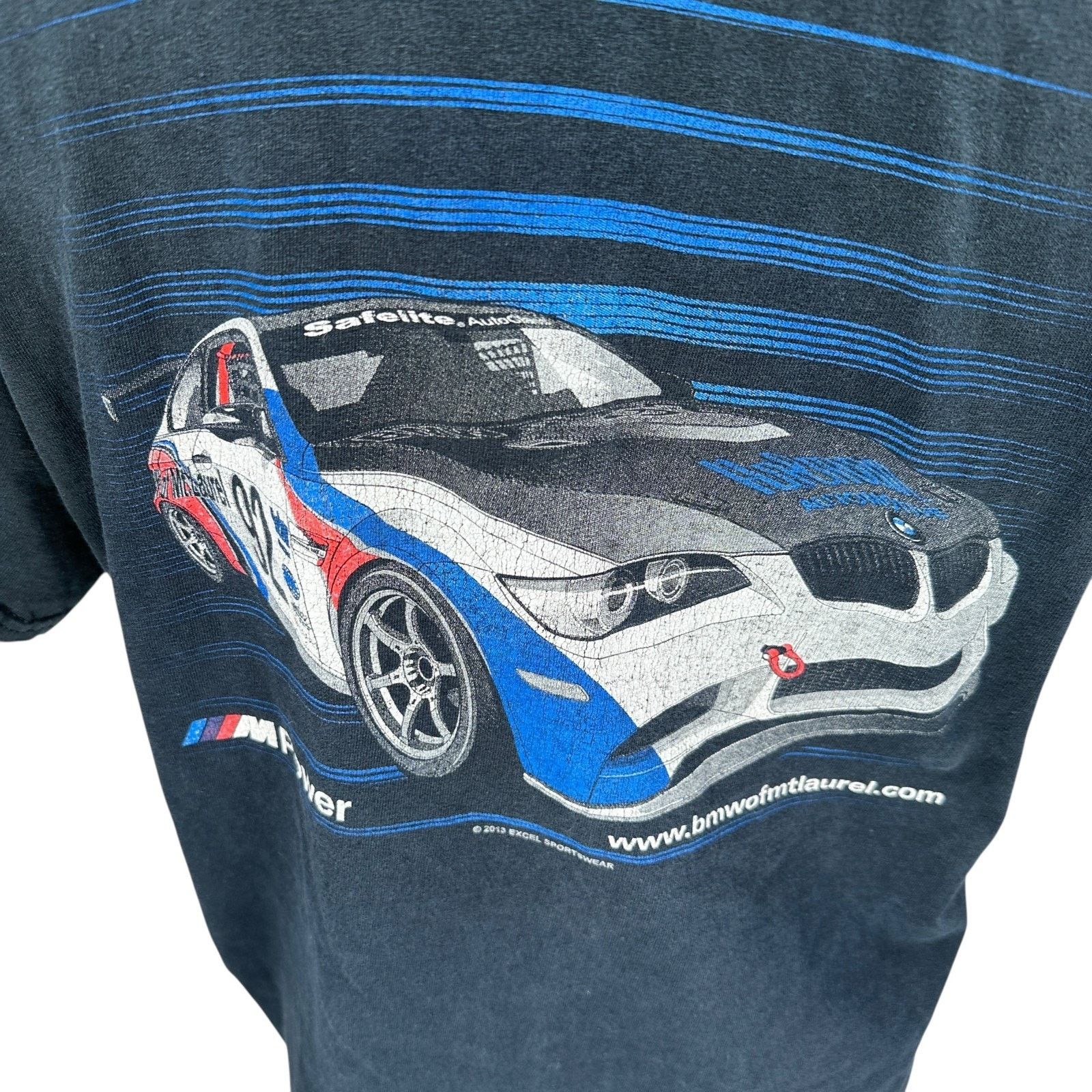 Gildan BMW of Mt Laurel M Power M3 Racing T-Shirt Men L Black 2013 Size US L / EU 52-54 / 3 - 6 Thumbnail