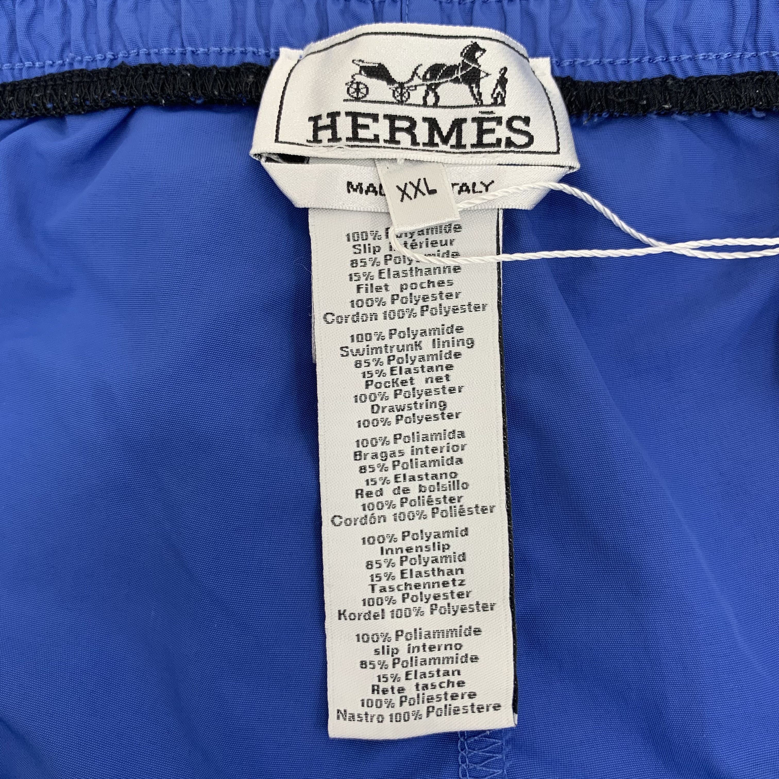 Hermes Hermes Navy Drawstring Casual Swim Shorts XXL Size US 42 / EU 58 - 2 Thumbnail