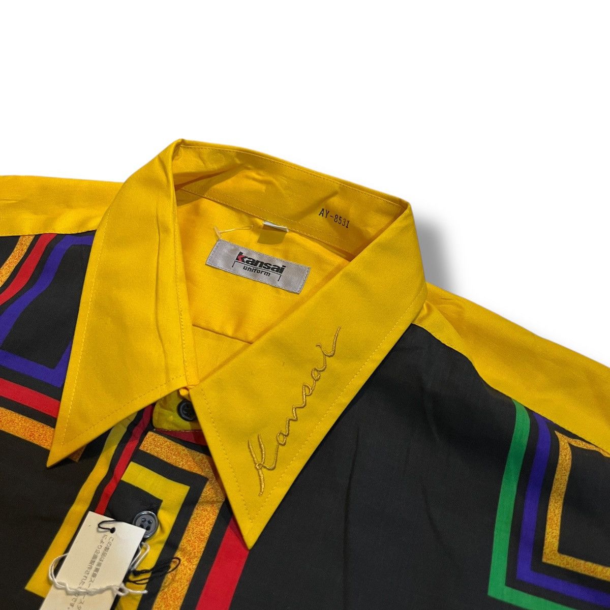 Kansai Yamamoto Archive kansai yamamoto uniform pattern button ups shirt Size US XL / EU 56 / 4 - 7 Thumbnail