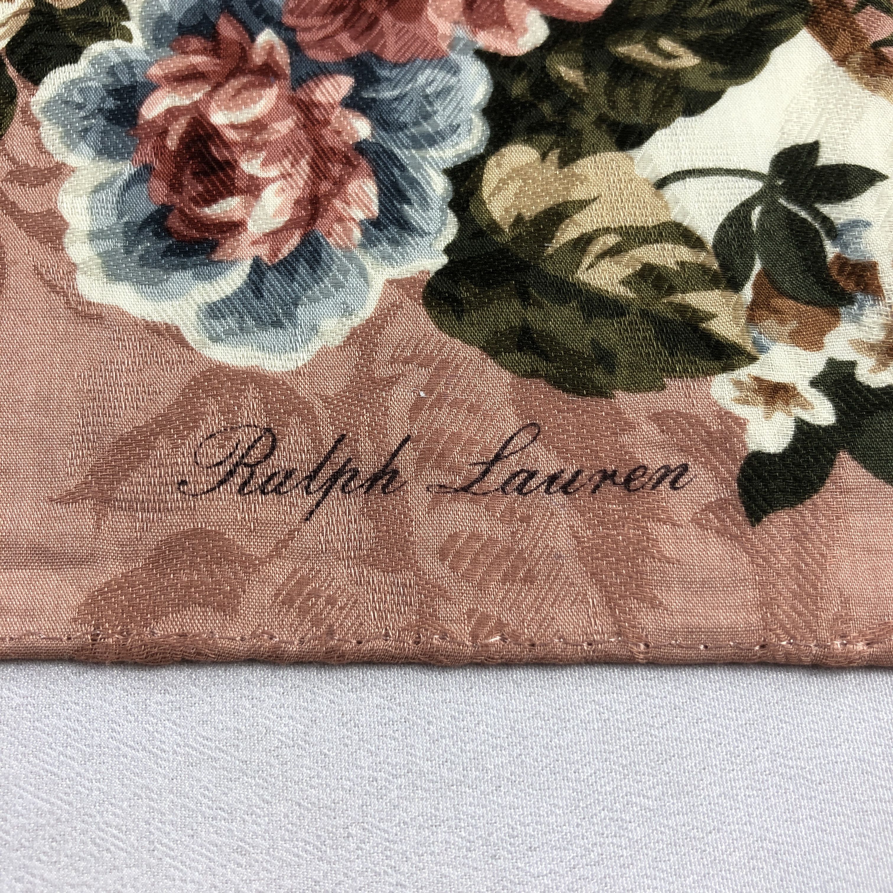 Ralph Lauren × Vintage Ralph Lauren Baroque Handkerchief Neckerchief Bandana H2584 Size ONE SIZE - 3 Thumbnail