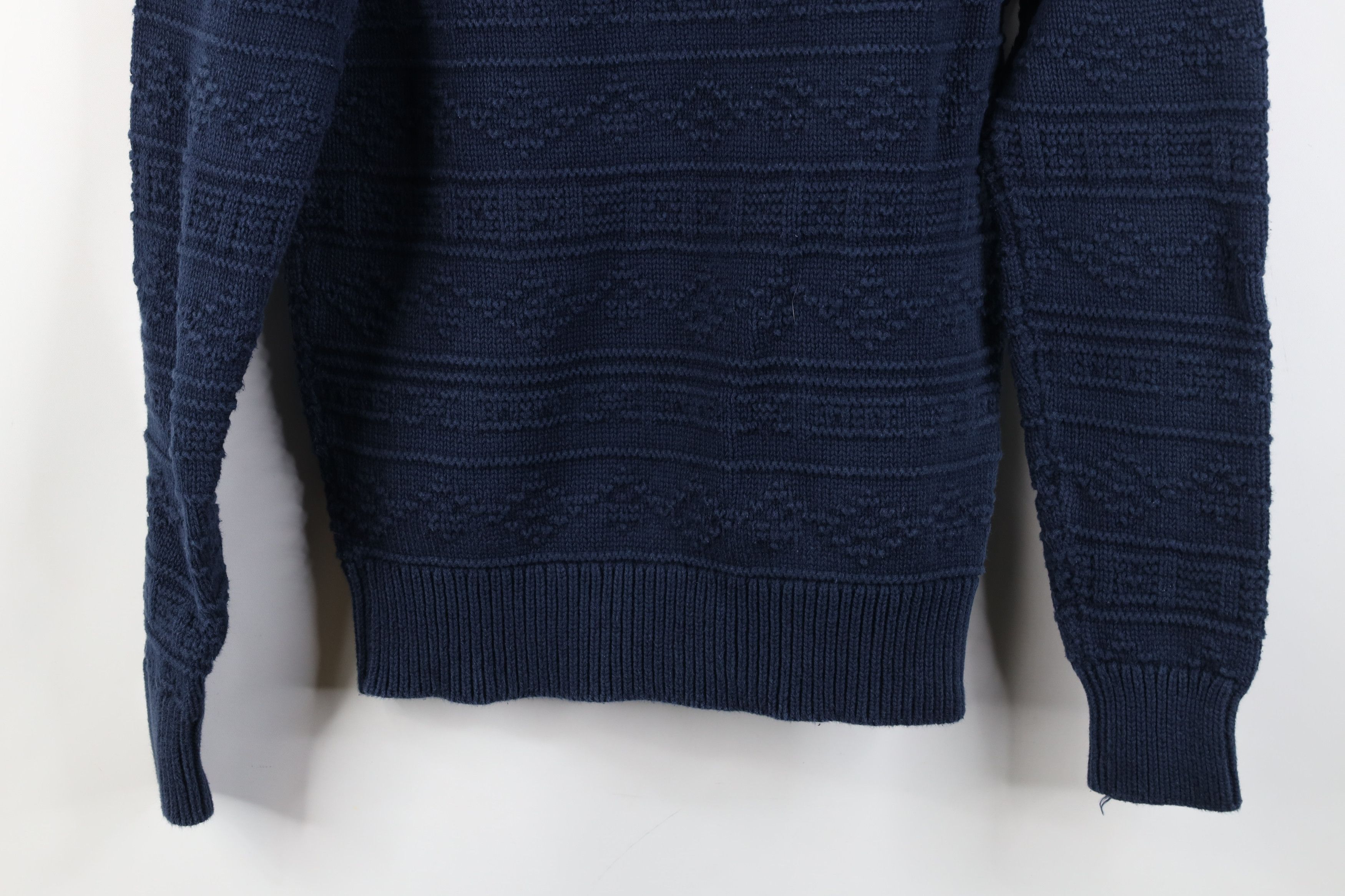 J.Crew Vintage Y2K J Crew Guernsey Knit Fair Isle Sweater Blue Size US S / EU 44-46 / 1 - 11 Thumbnail