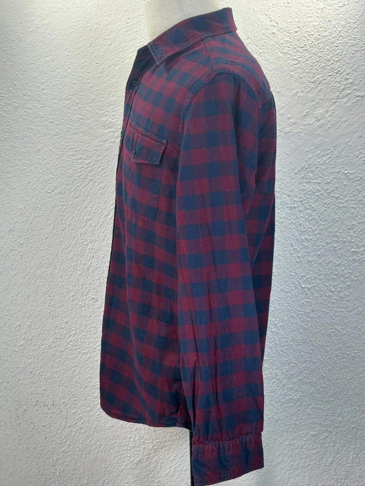 American Eagle Outfitters American Eagle Plaid Flannel Button Down Red Blue Men's M Size US M / EU 48-50 / 2 - 2 Thumbnail