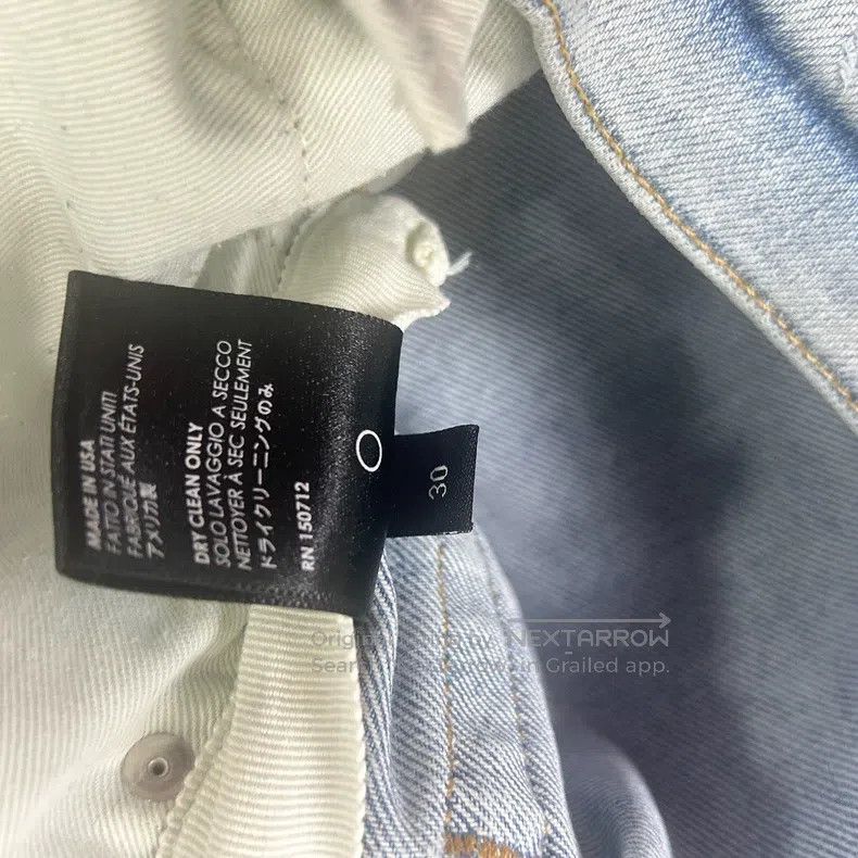 Amiri Amiri Size 30 Classic OG old white leather stitching blue c Size US 30 / EU 46 - 6 Thumbnail